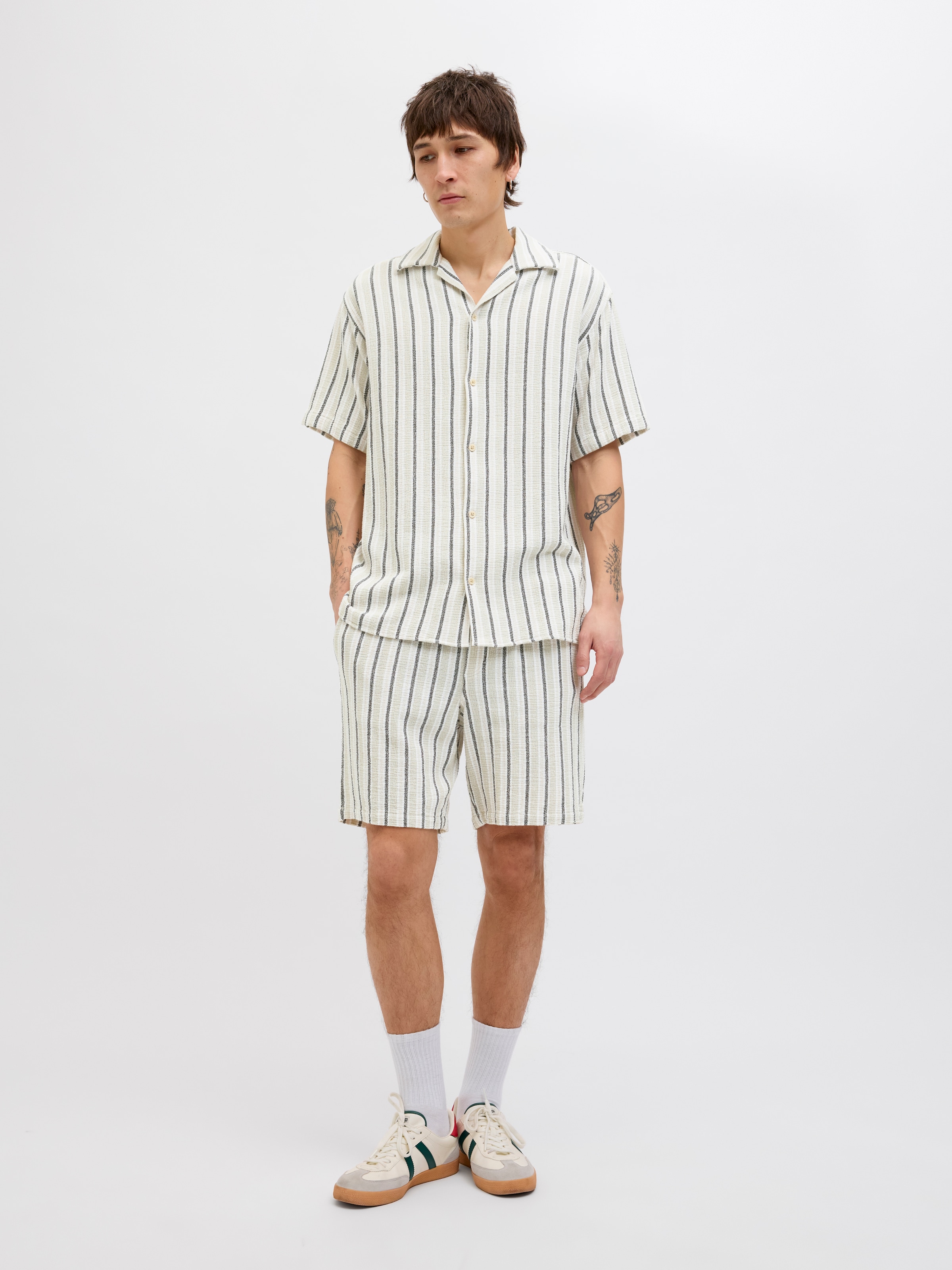 Jack & Jones Kurzarmhemd »JORCOBA STRIPE RESORT SHIRT SS SN«