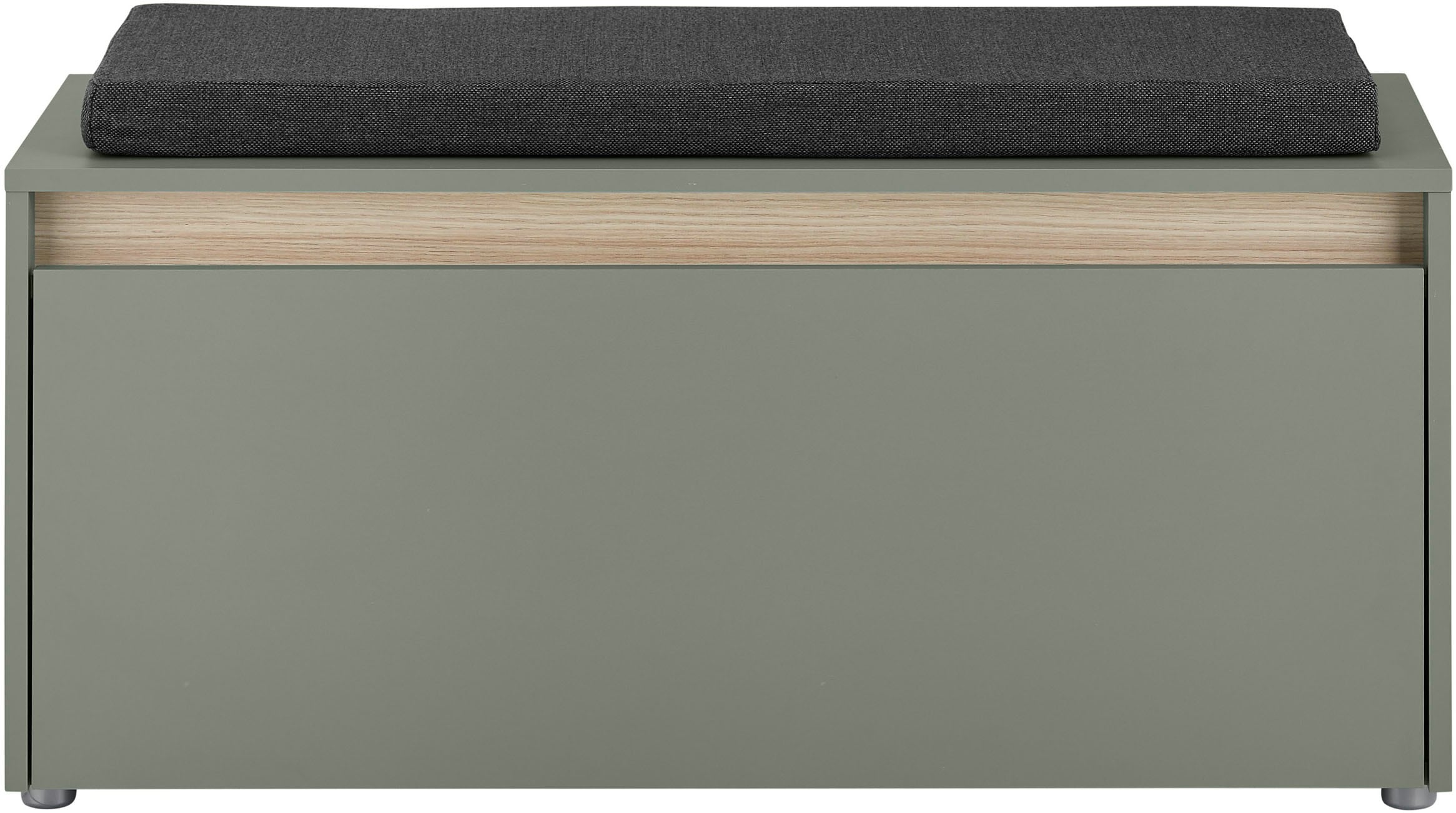 INOSIGN Polsterbank »GiRON/CiTY, Garderobenbank mit Klappe, Sitzbank in vier Farben«, (2 St.), viel Stauraum, Platz für ca. 8 Paar Schuhe, 100 cm breit
