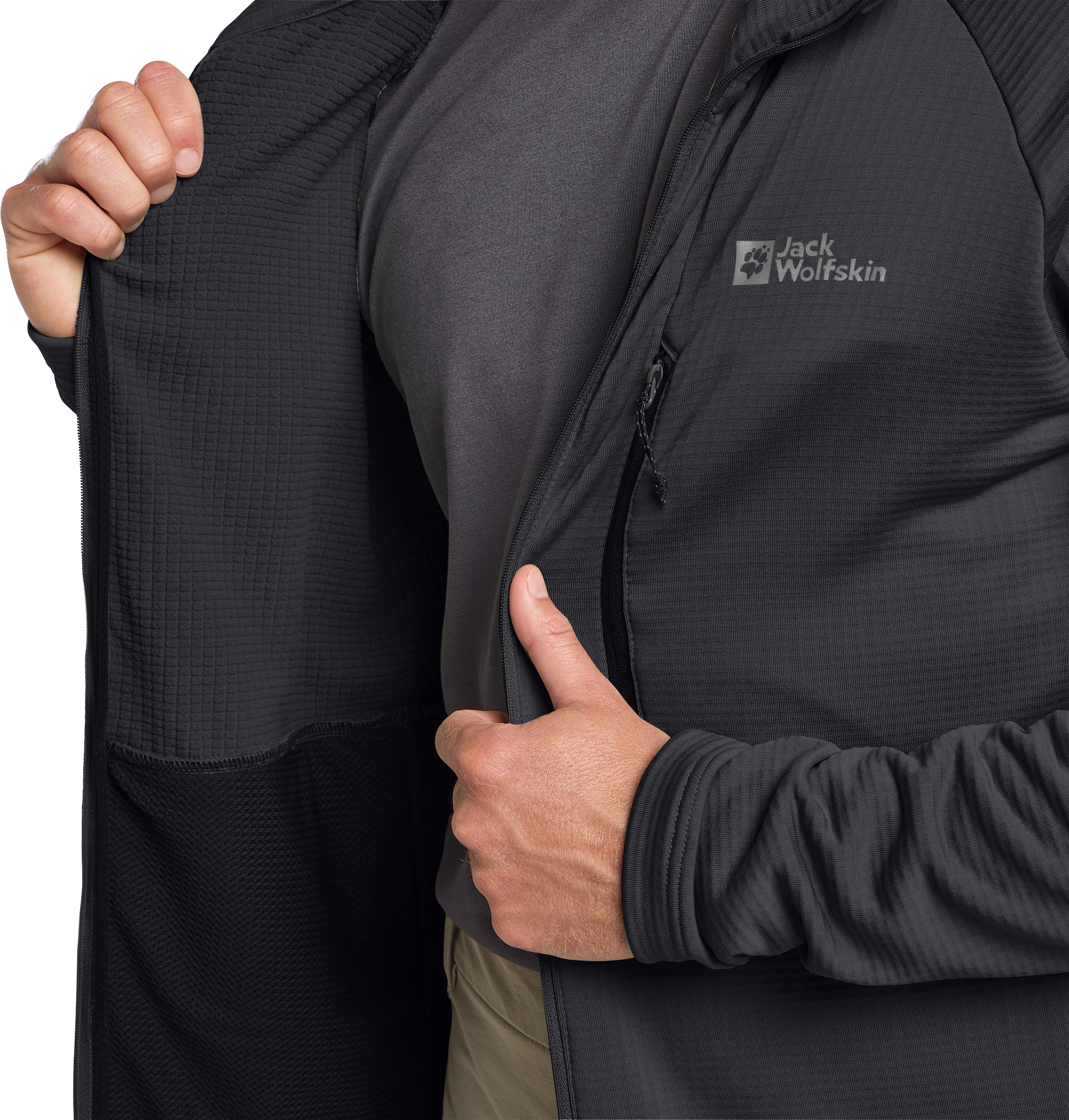 Jack Wolfskin Fleecejacke »KOLBENBERG HOODED FZ M«