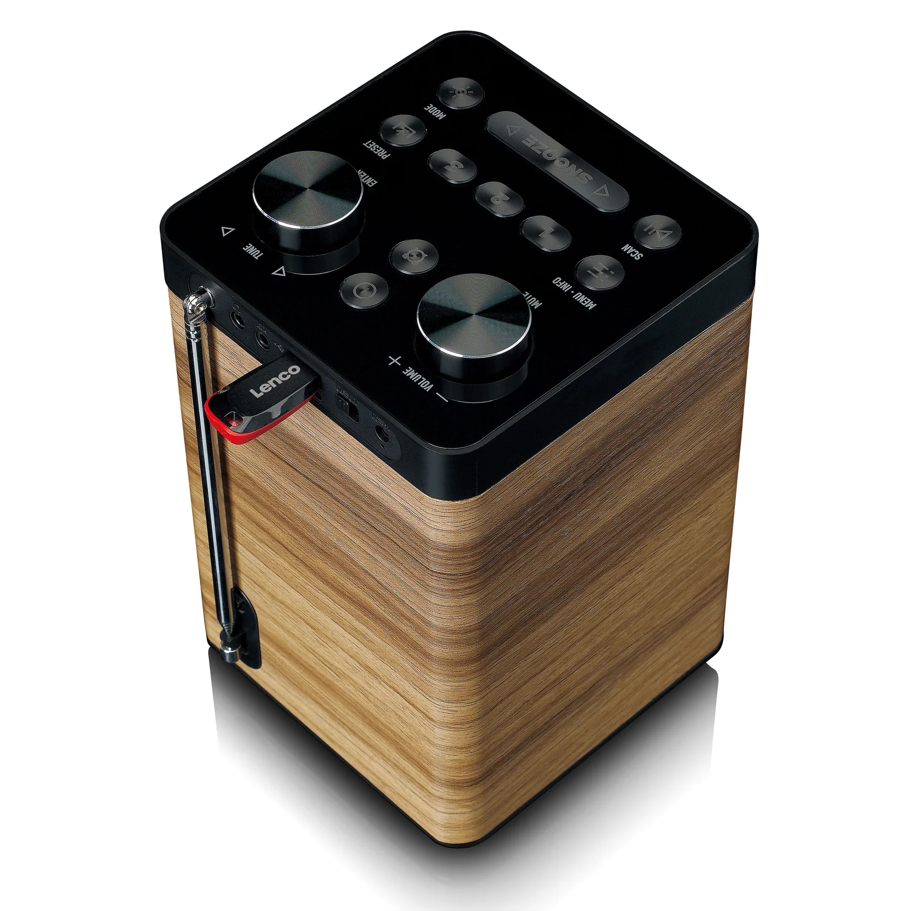 Lenco Digitalradio (DAB+) »PDR-060WD« (Bluetooth Digitalradio (DAB+) | FM-Tuner mit RDS ) tragbar, 10 W Lautsprecher, bis zu 14h Laufzeit