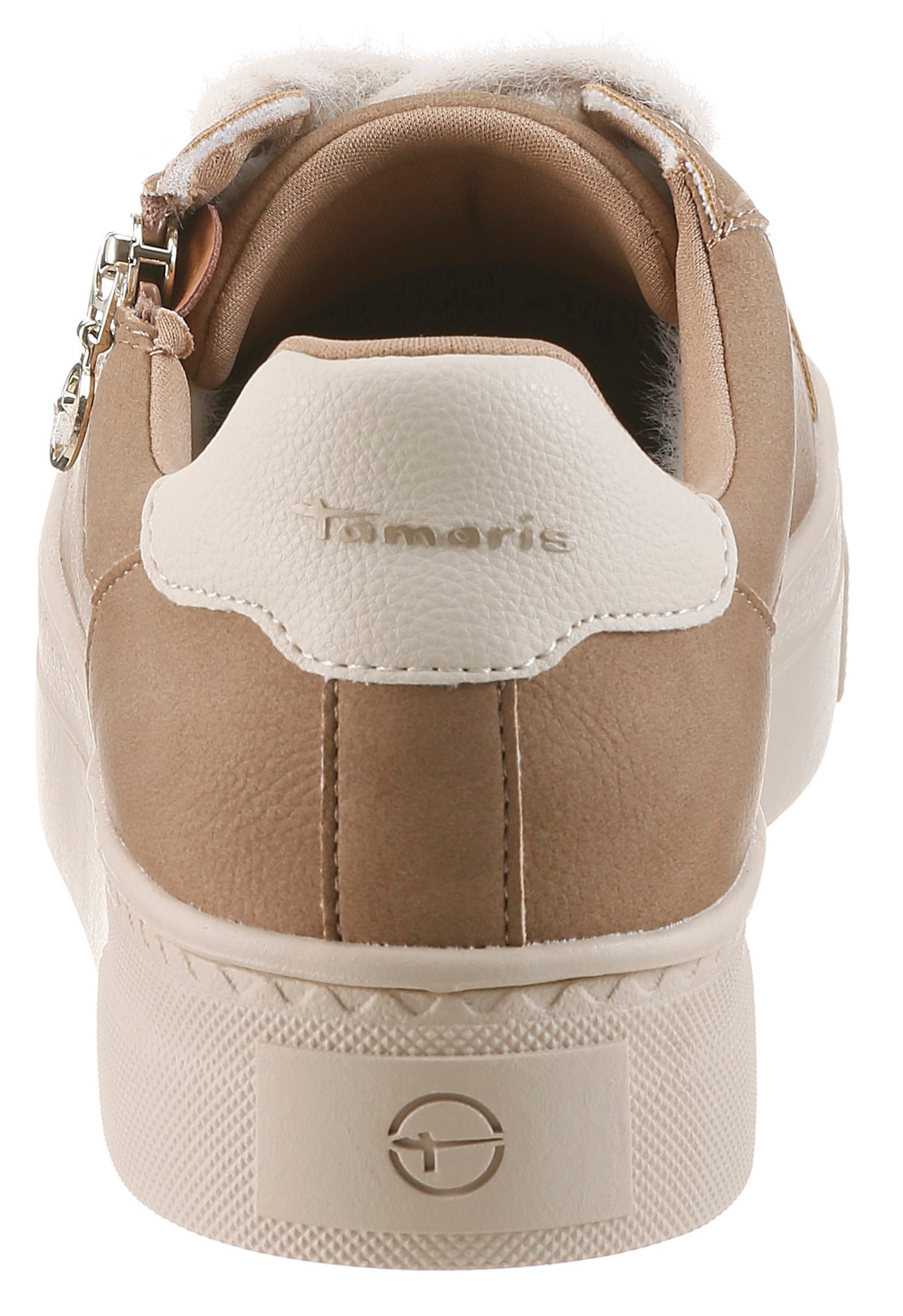 Tamaris Sneaker  Freizeitschuh, Schnürer mit Reißverschluss in veganer Verarbeitung