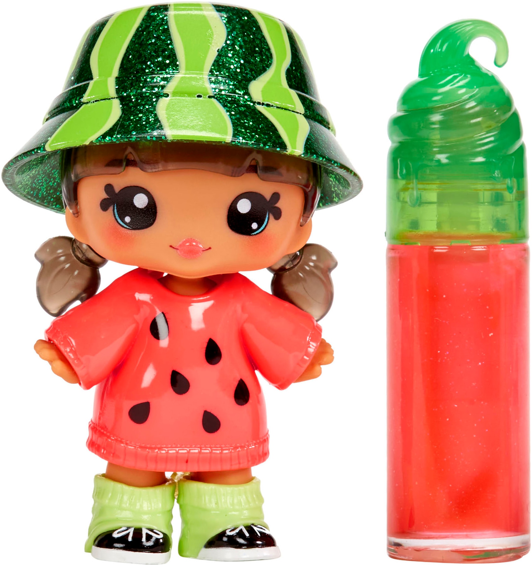 Minipuppe »Yummiland Lipgloss Doll - Maya Watermelon«, inklusive Schlüsselanhänger