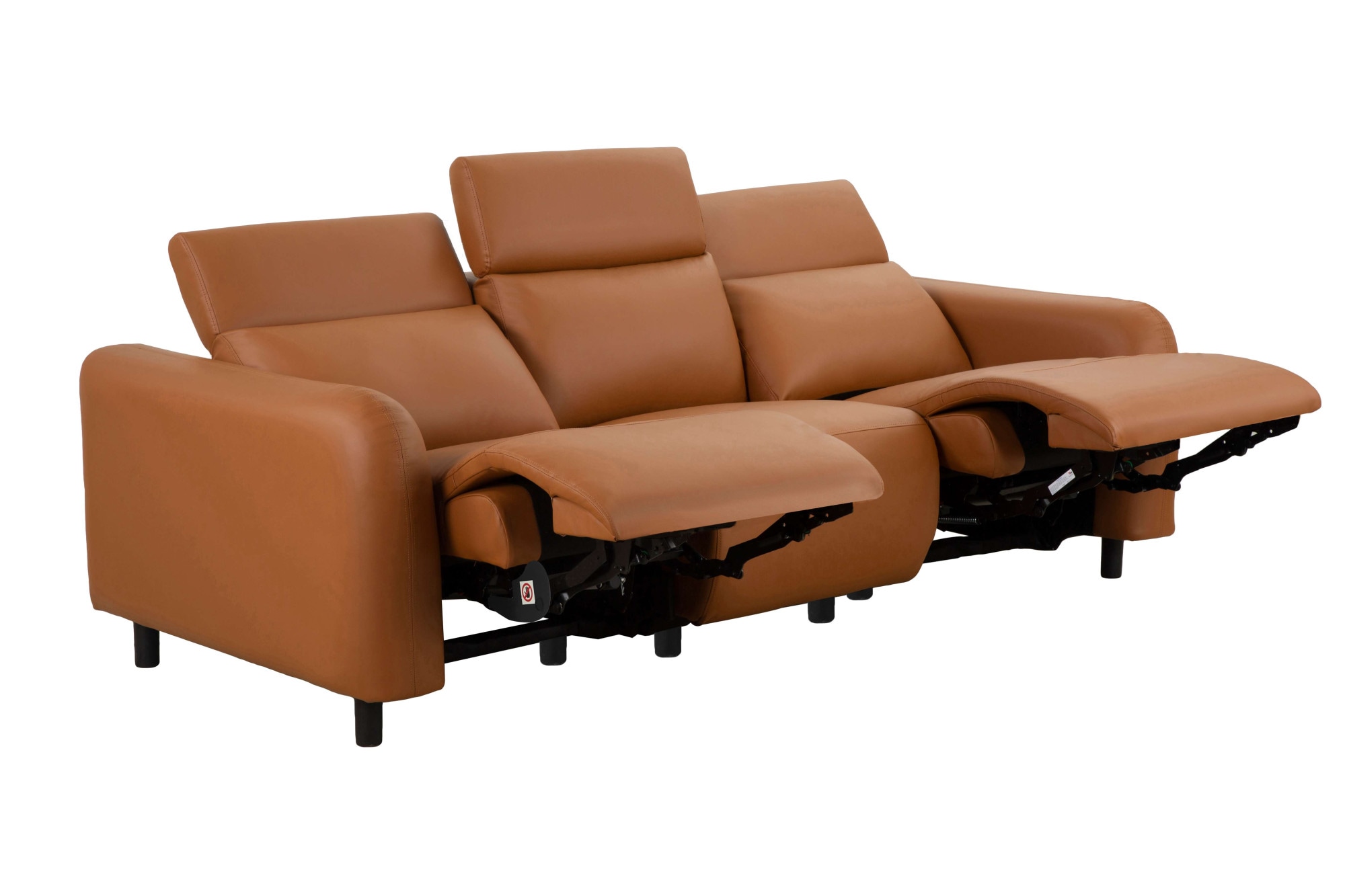 Home affaire 3-Sitzer »SKAANE Kunstleder, Sofa mit manueller-u. elektrischer Relaxfunktion«, Relax-Funktion in 2 Sitzen, Kopfteilverstellung, Federkernpolsterung