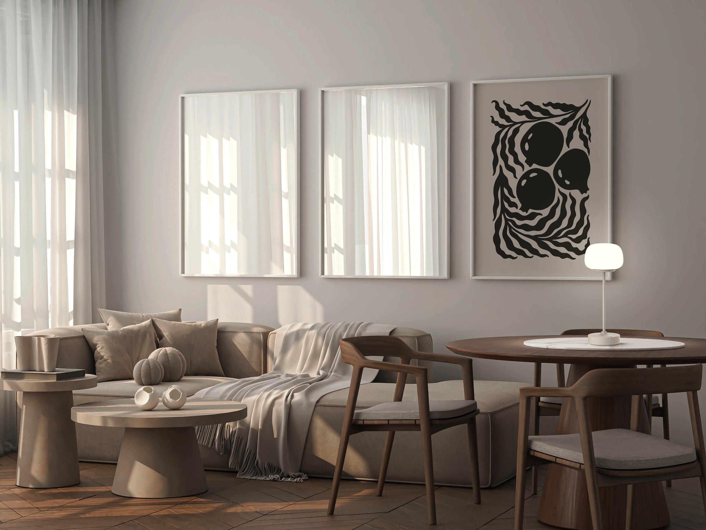 näve LED Tischleuchte »Pina« LED-Modul 1 Stk. Warmweiß Akku aufladbar, USB Typ C inkl. Kabel 100cm, Touch, dimmbar