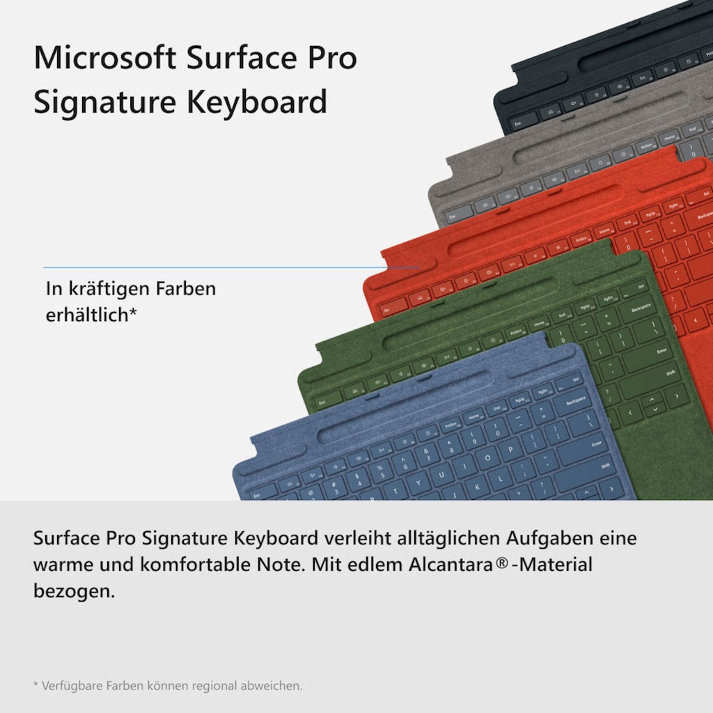 Microsoft Tastatur »Surface Pro Signature Keyboard 8X6-00025«