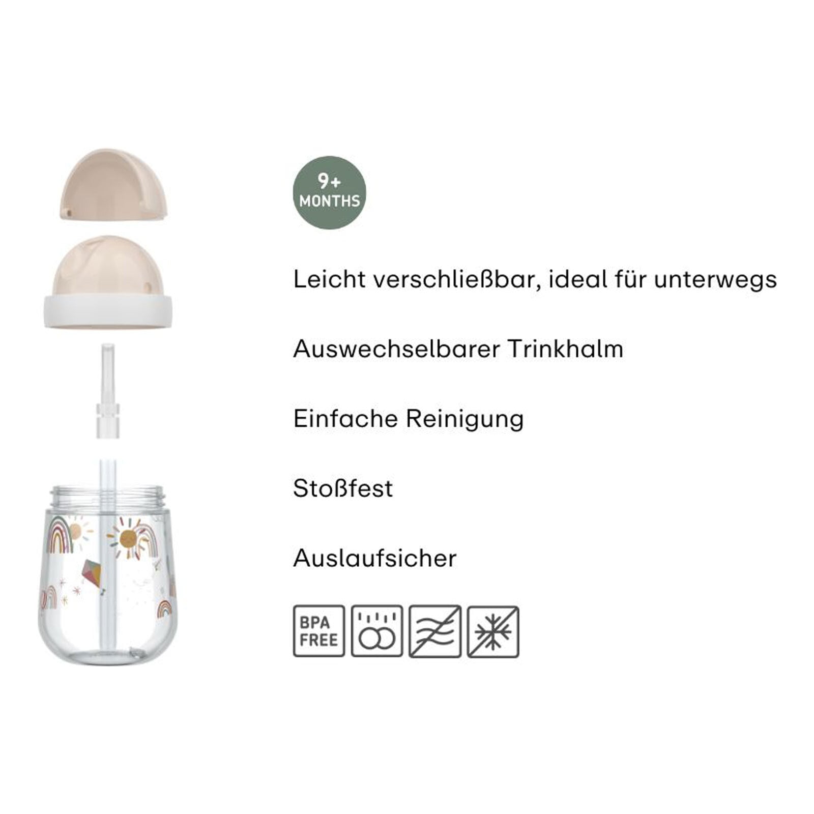 Mepal Kinderbecher »Strohhalmbecher Mio 300 ml«