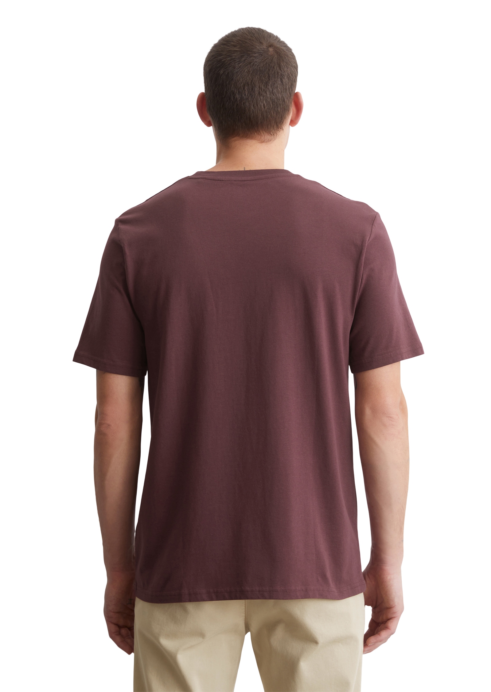 Marc O'Polo T-Shirt Logo-T-Shirt aus Bio-Baumwolle