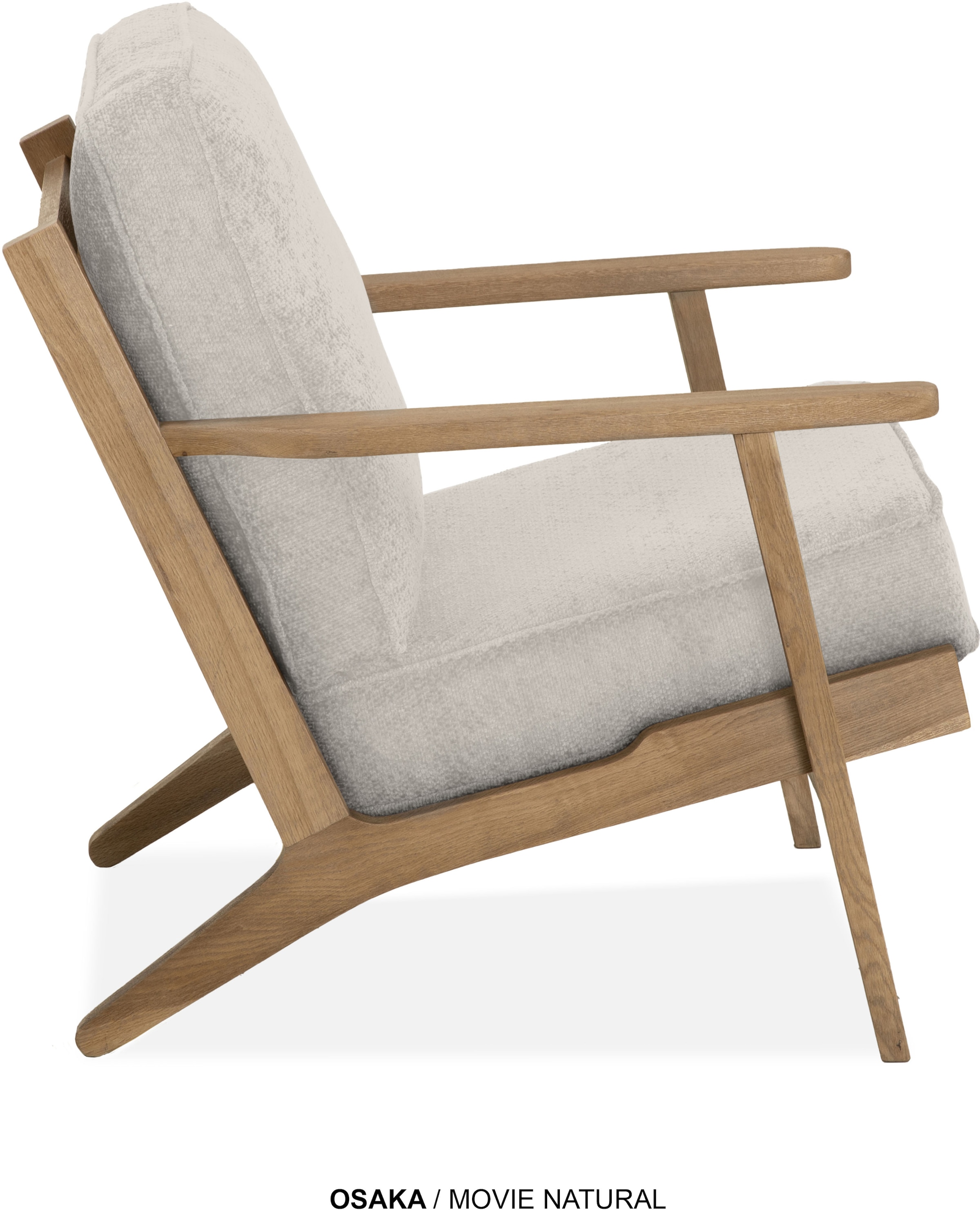 OMG Design Sessel »Osaka« Retrostuhl, massivholz Frame