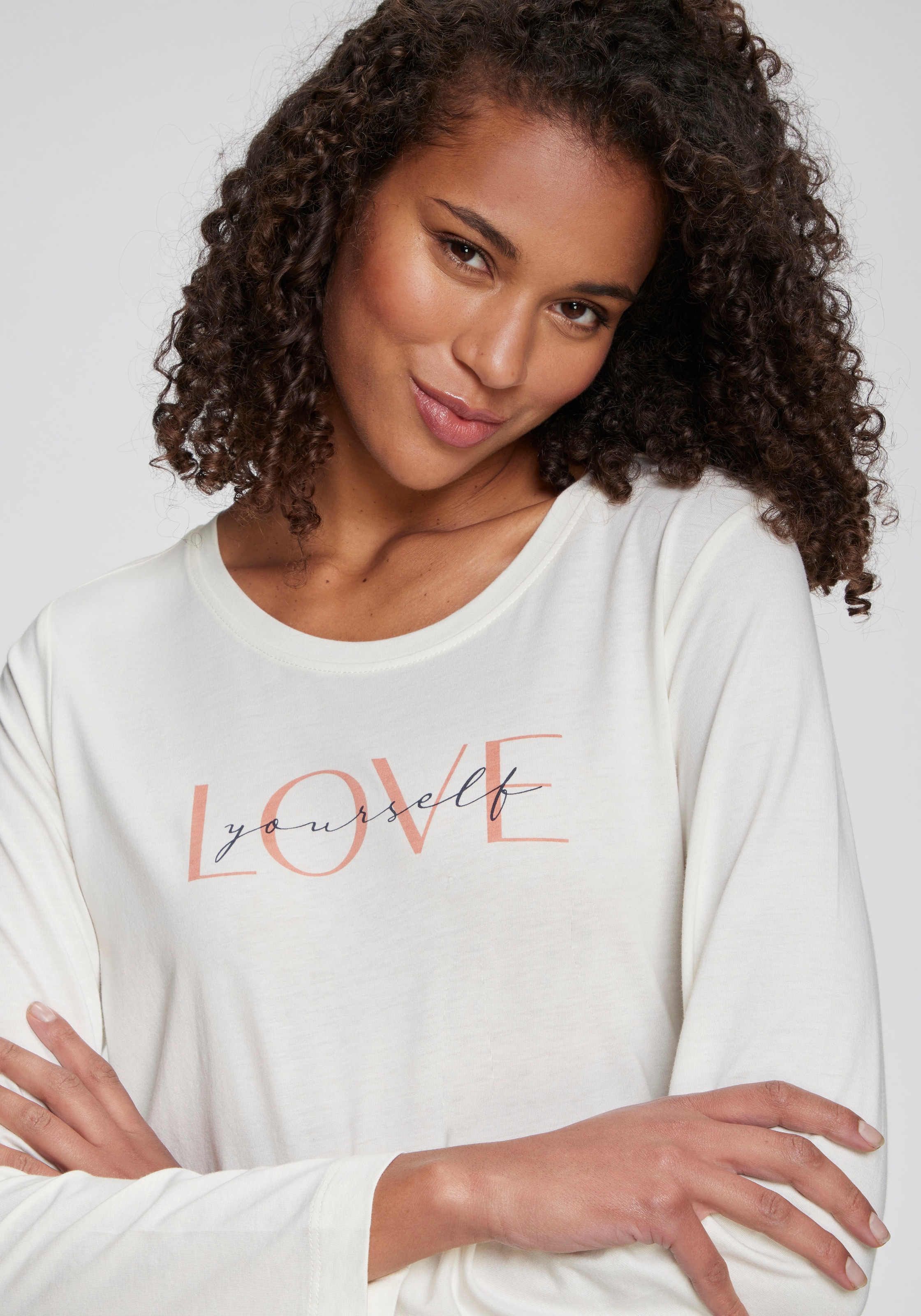 Vivance Dreams Longsleeve 1-teilig,  mit schönem Frontprint