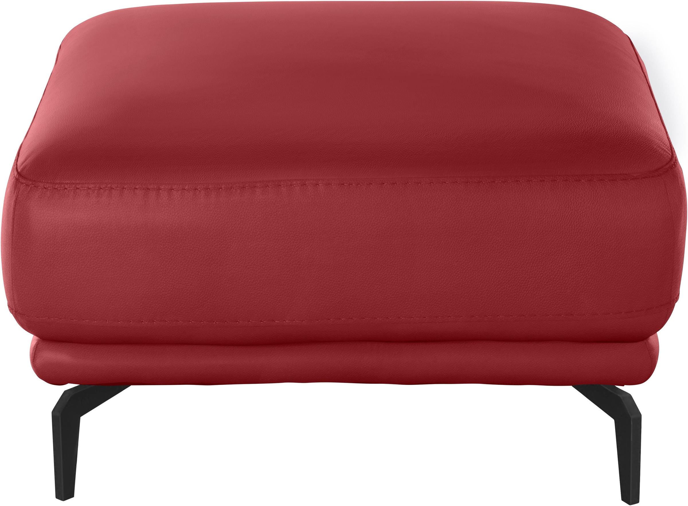 W.SCHILLIG Hocker »montanaa« mit Metallfüßen in Schwarz pulverbeschichtet, Breite 71 cm