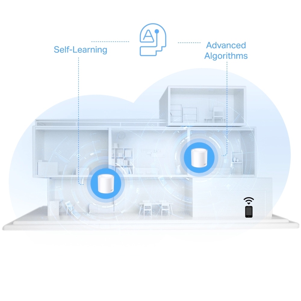 TP-Link WLAN-Access Point »Deco X10 AX1500 Whole Home Mesh Wi-Fi 6 System (2er Pack)«