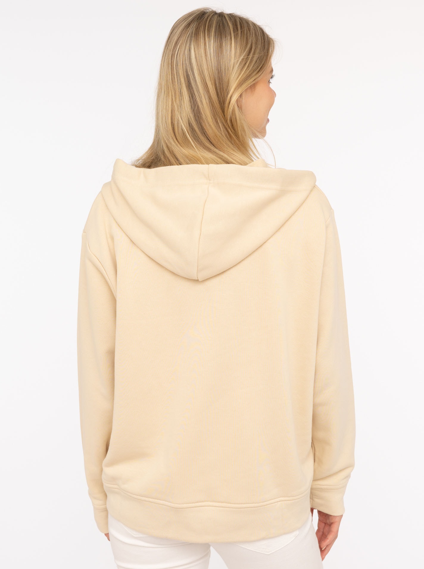 Zwillingsherz Hoodie »"Wild"«, V-Ausschnitt, Leo Applikation: WILD, Kapuze und Leo-Kordelzug