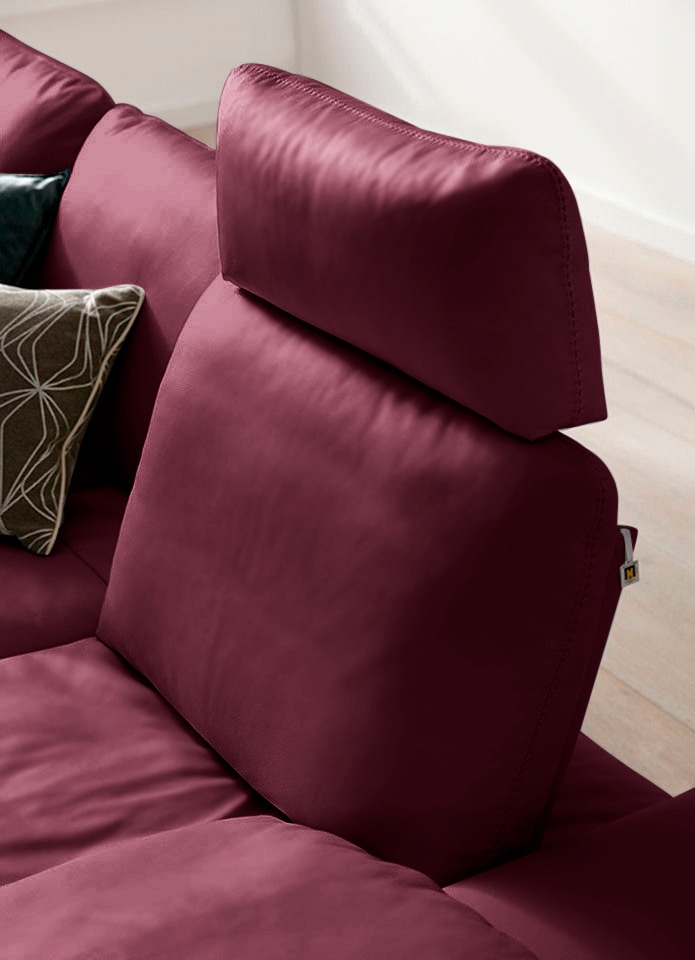 W.SCHILLIG Ecksofa »valentinoo, Designsofa, elegant und bequem, L-Form«, (Set), mit Sitztiefenverstellung, Breite 318 cm