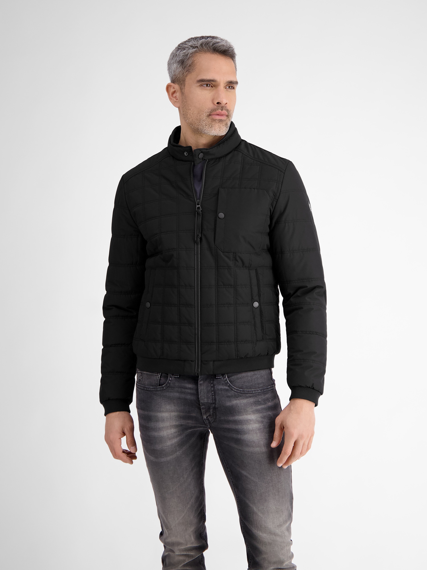 LERROS Steppjacke »LERROS Herren Steppblouson, funktional«, ohne Kapuze, Wasser- und windabweisend, atmungsaktiv