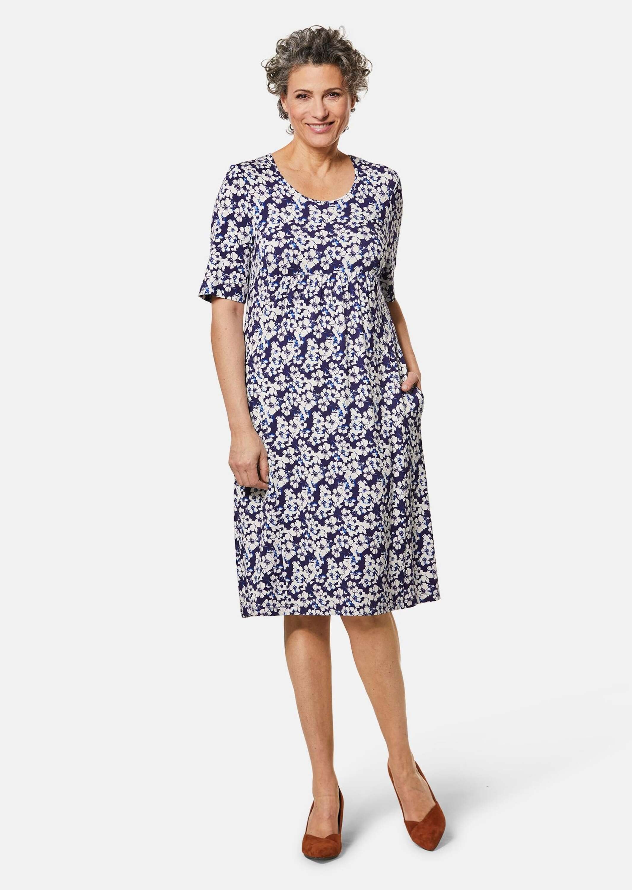 GOLDNER Druckkleid »Elastisches Jerseykleid mit modischem Druck«