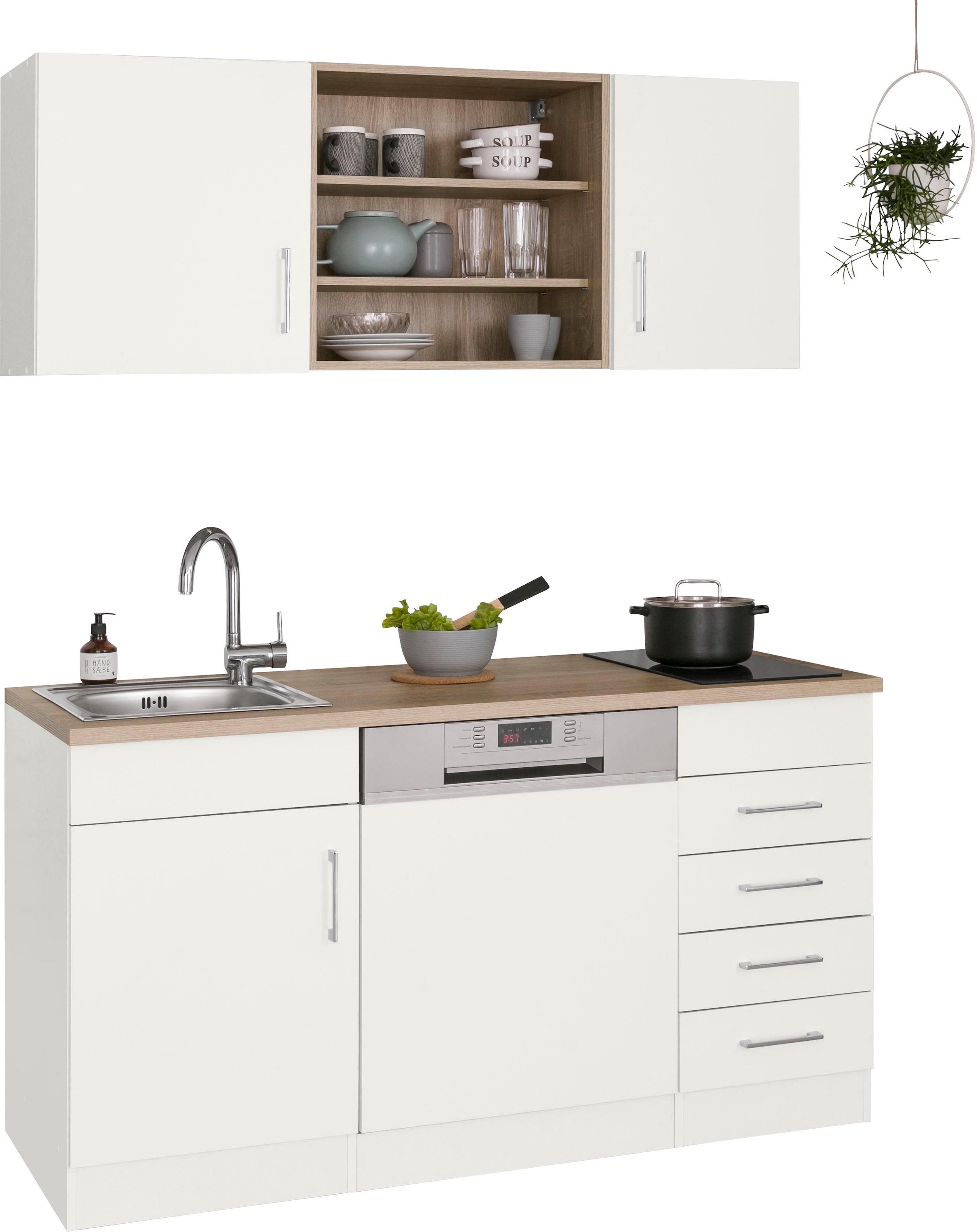 KOCHSTATION Pantryküche »KS-Mali«, Breite 150 cm, mit E-Geräten