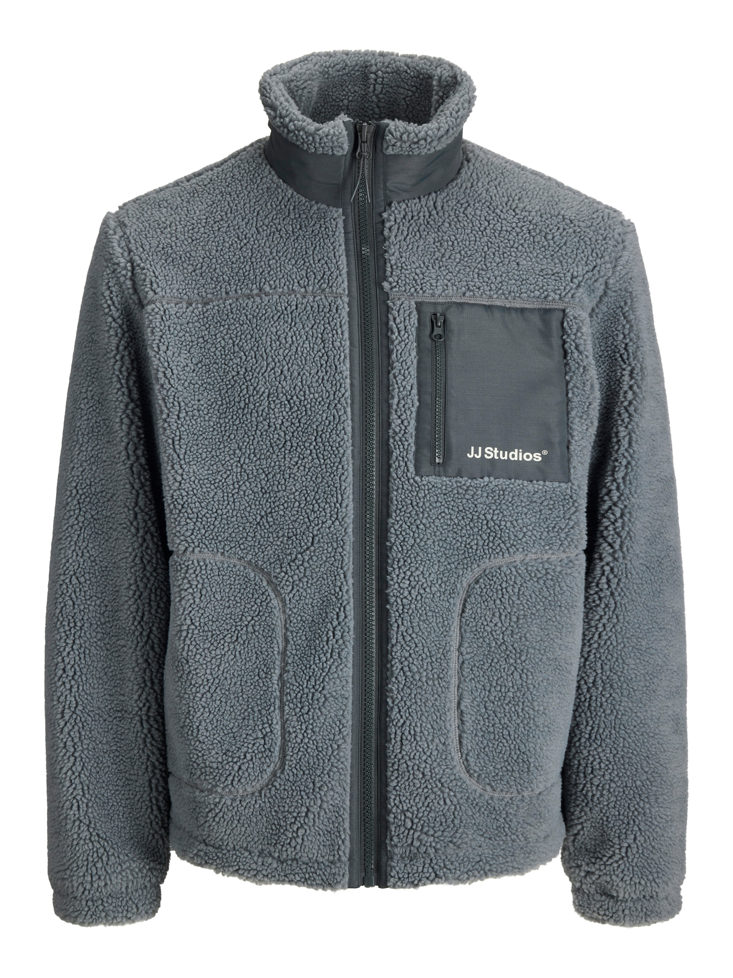 Jack & Jones Fleecejacke »JJESOHO TEDDY JACKET NOOS« ohne Kapuze