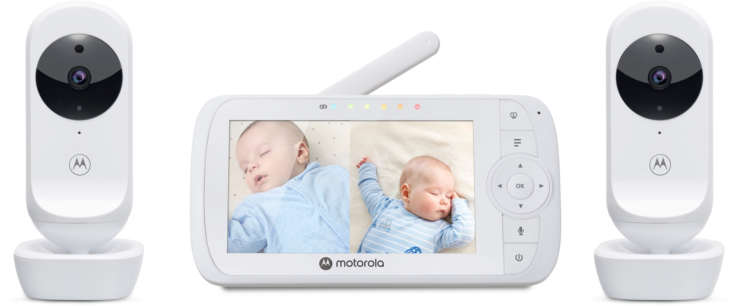 Motorola Babyphone »Video Nursery VM 35-2 Twin 2x Kameras«, 5-Zoll-Farbdisplay