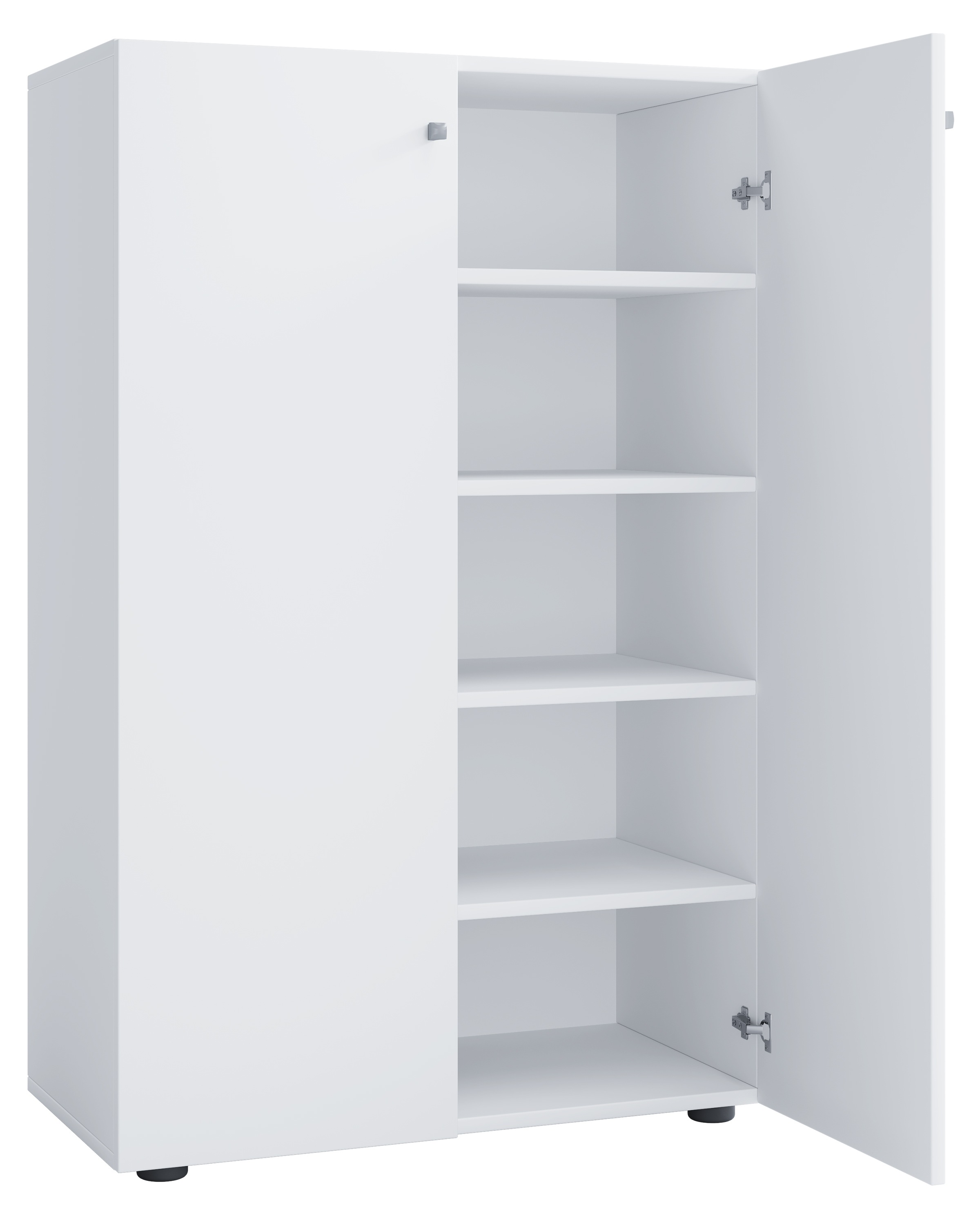 VCM Schuhschrank »VCM Holz-Schuhschrank | Maße: H. 110 x B. 70 x T. 39 cm | Allzweckschrank | 5 Fächer | 2 Drehtüren¿ Lona«, (1 St.)
