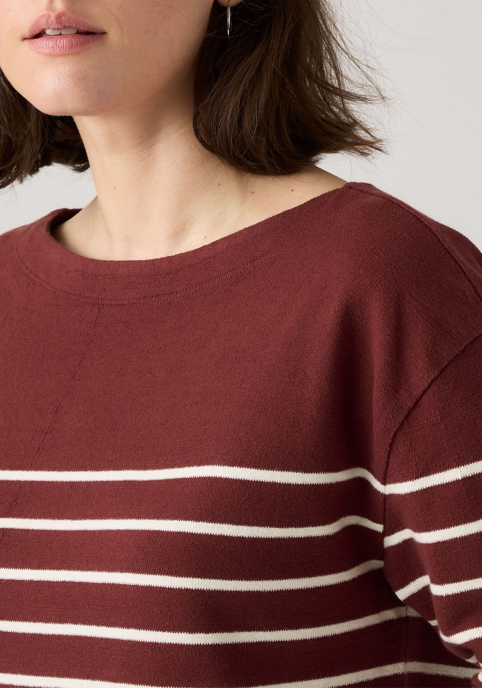 Levi's® Langarmshirt »MARIN STRIPE TOP«, Saum mit kurzen Seitenschlitzen