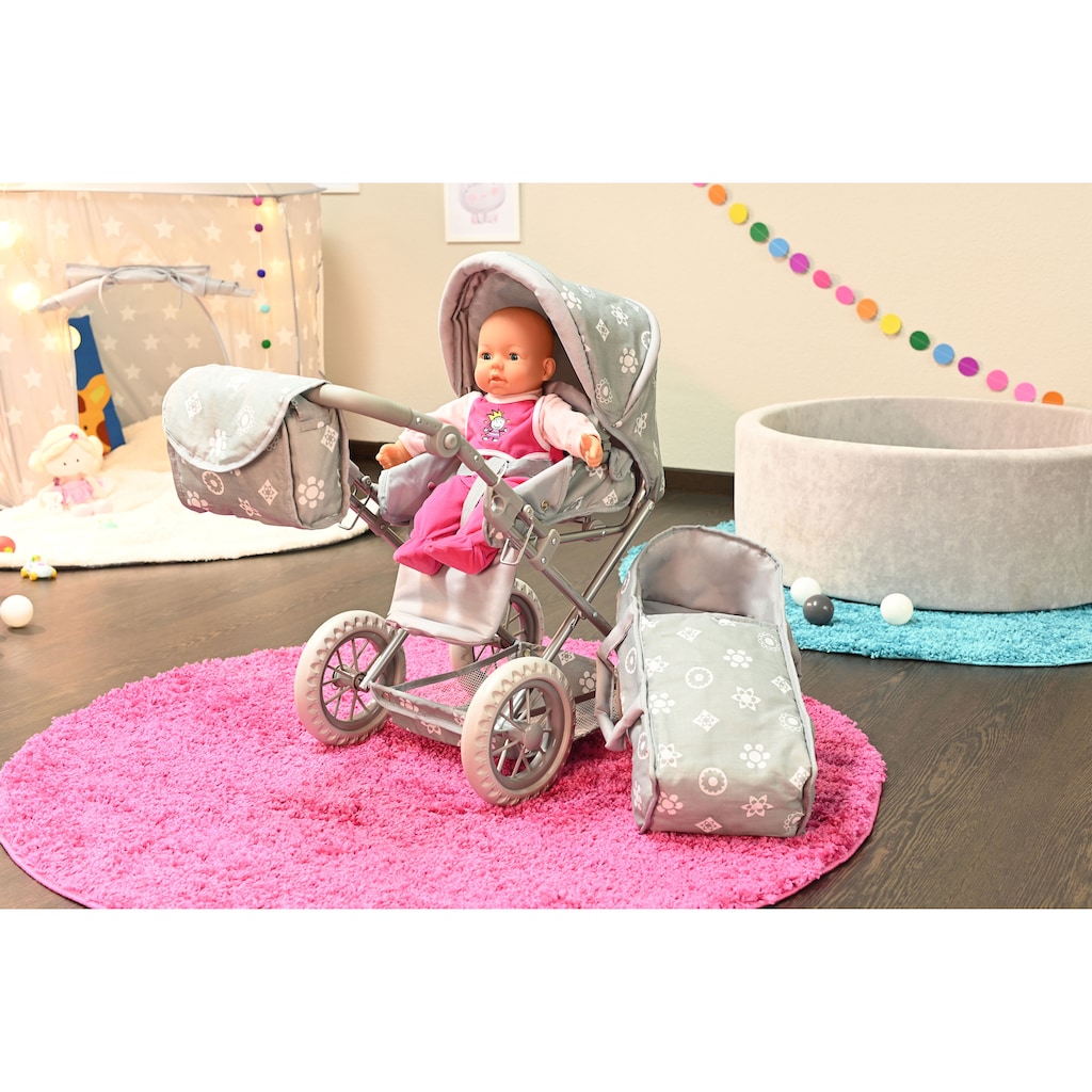 Knorrtoys® Kombi-Puppenwagen »Ruby - Royal Grey«