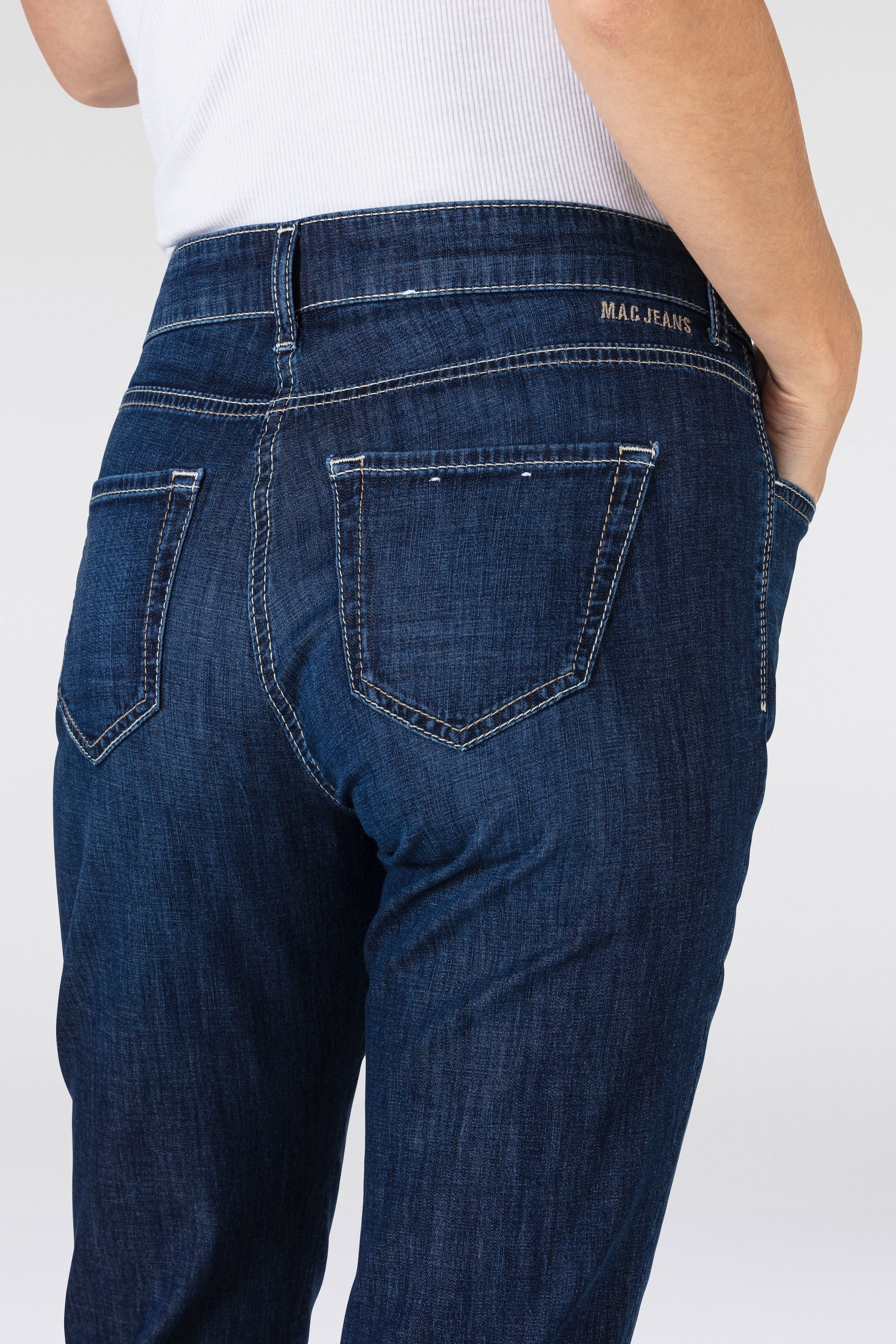 MAC Ankle-Jeans »Slim 7/8«, Kontrastfarbene Nähte