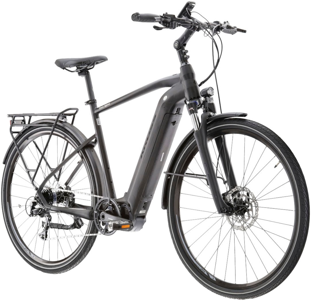 Kross E-Bike »E-Trekkingrad Trans Hybrid 4.0 28 Zoll schwarz«, 9 Gang, Shimano, Acera T3000, Mittelmotor 250 W, Pedelec, Elektrofahrrad für Herren
