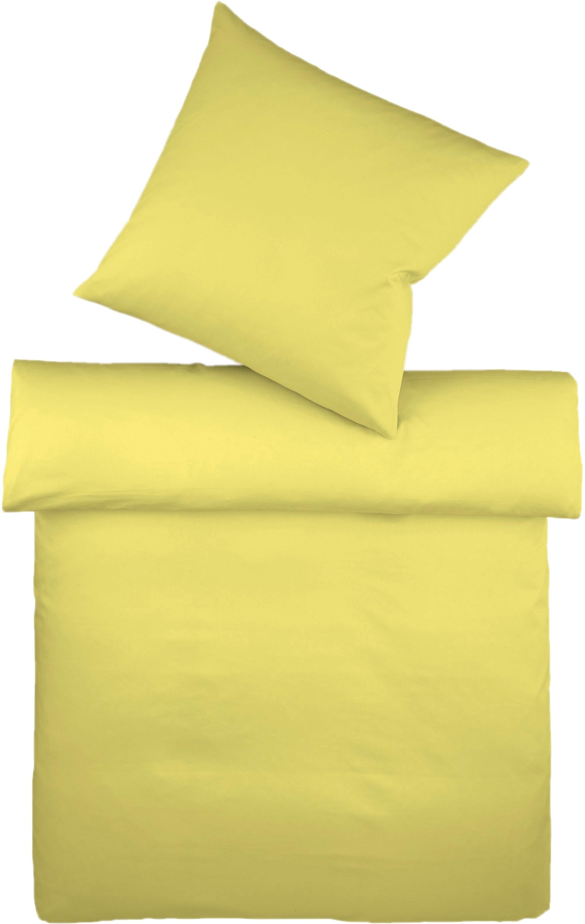 fleuresse Bettwäsche »Provence in Gr. 135x200, 155x220 oder 200x200 cm« 2 Stk. Halbleinen, 50% Baumwolle, 50% Leinen, Gr. 135x200, 155x220, 200x200cm