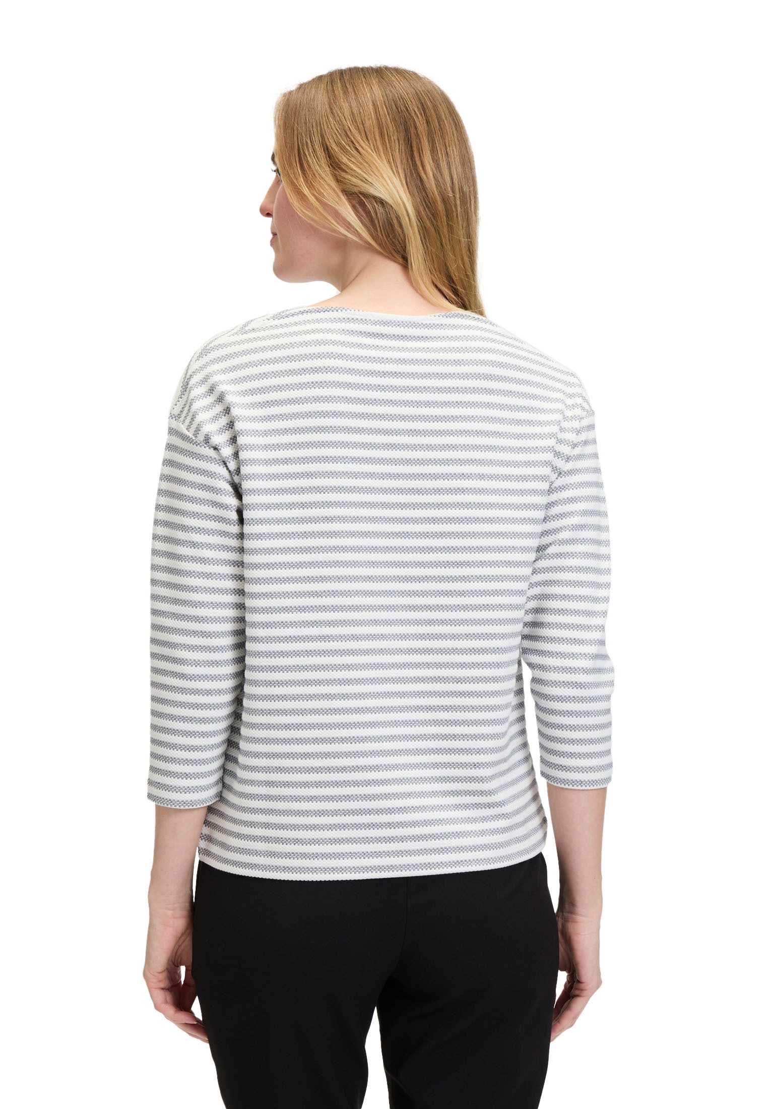 Betty&Co Kurzarmshirt »Ringelshirt mit U-Boot-Ausschnitt«
