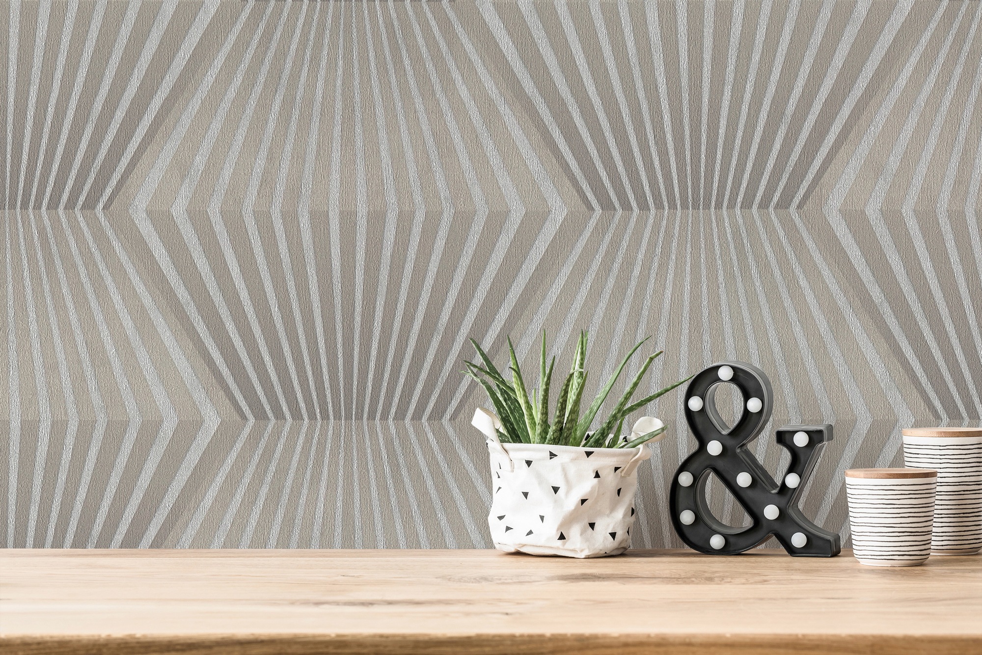 living walls 3D-Tapete »Titanium«, 3D-Optik, Geometrisch Tapete 3D Effekt