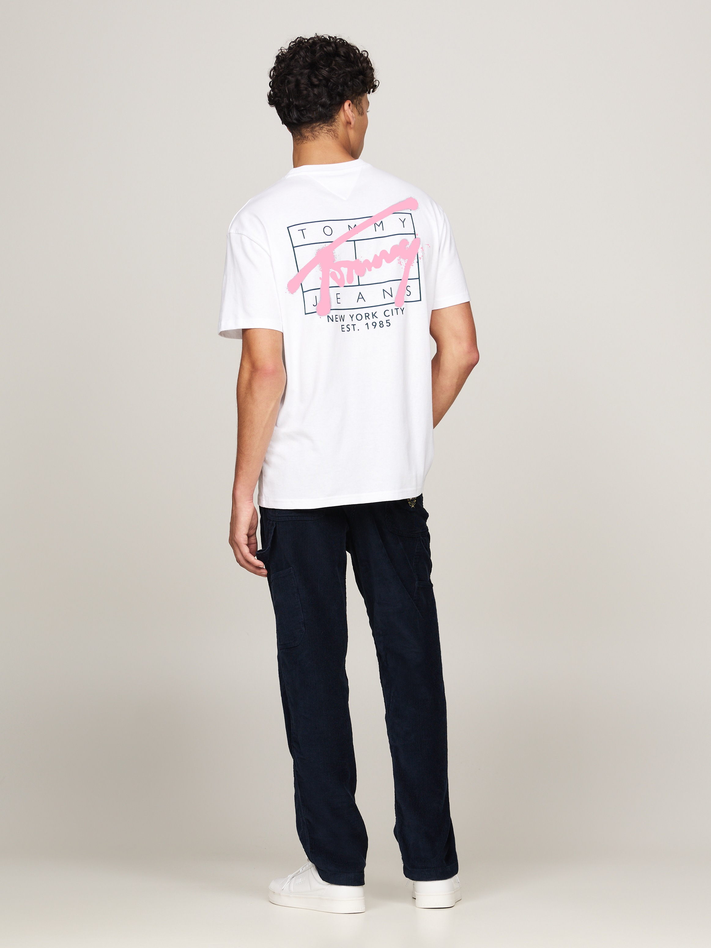 Tommy Jeans Plus T-Shirt »TJM REG SPRAY TEE SS EXT«, Große Größen, mit großem Rückenprint