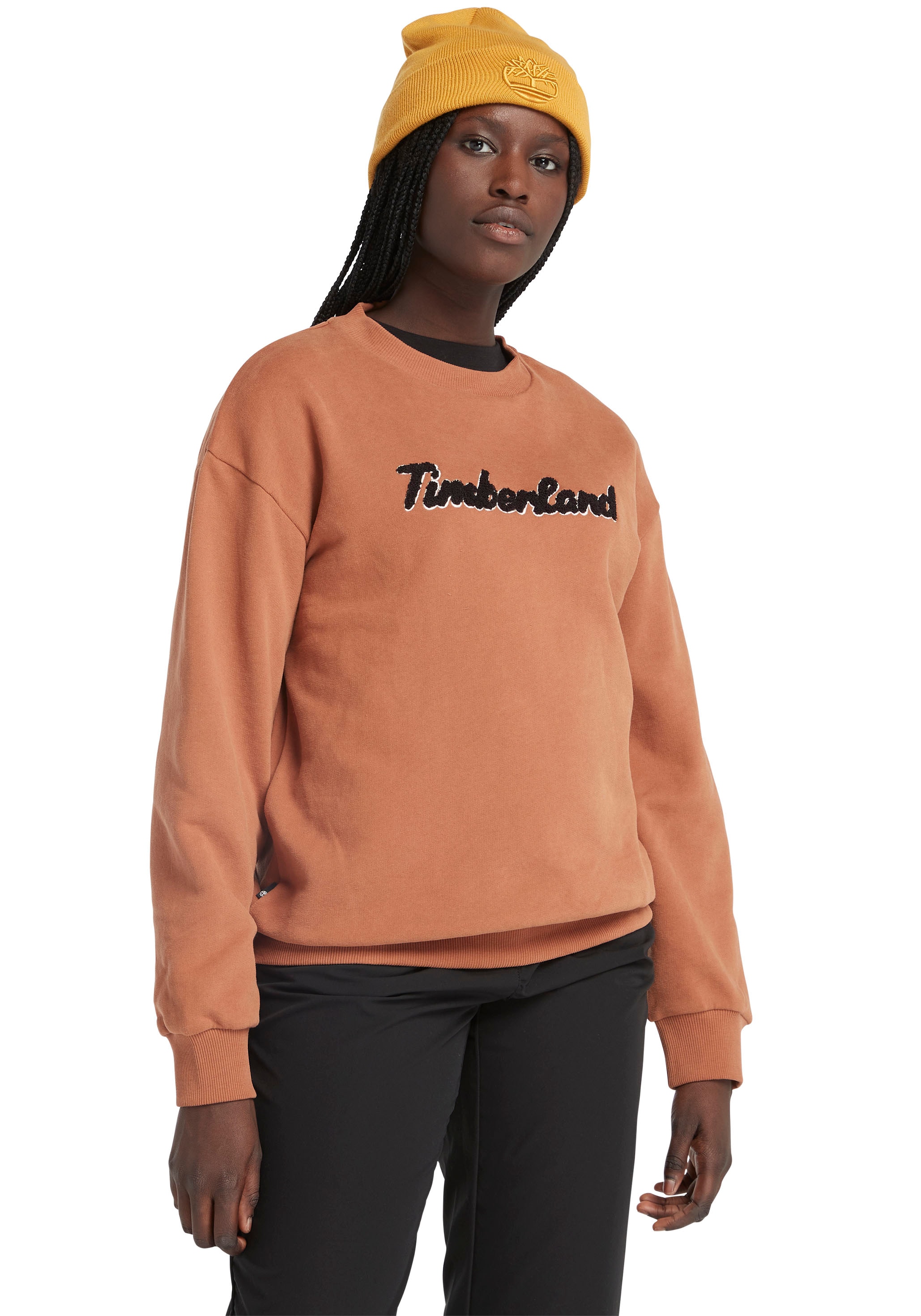 Timberland Rundhalspullover »Logo Texture Crew«