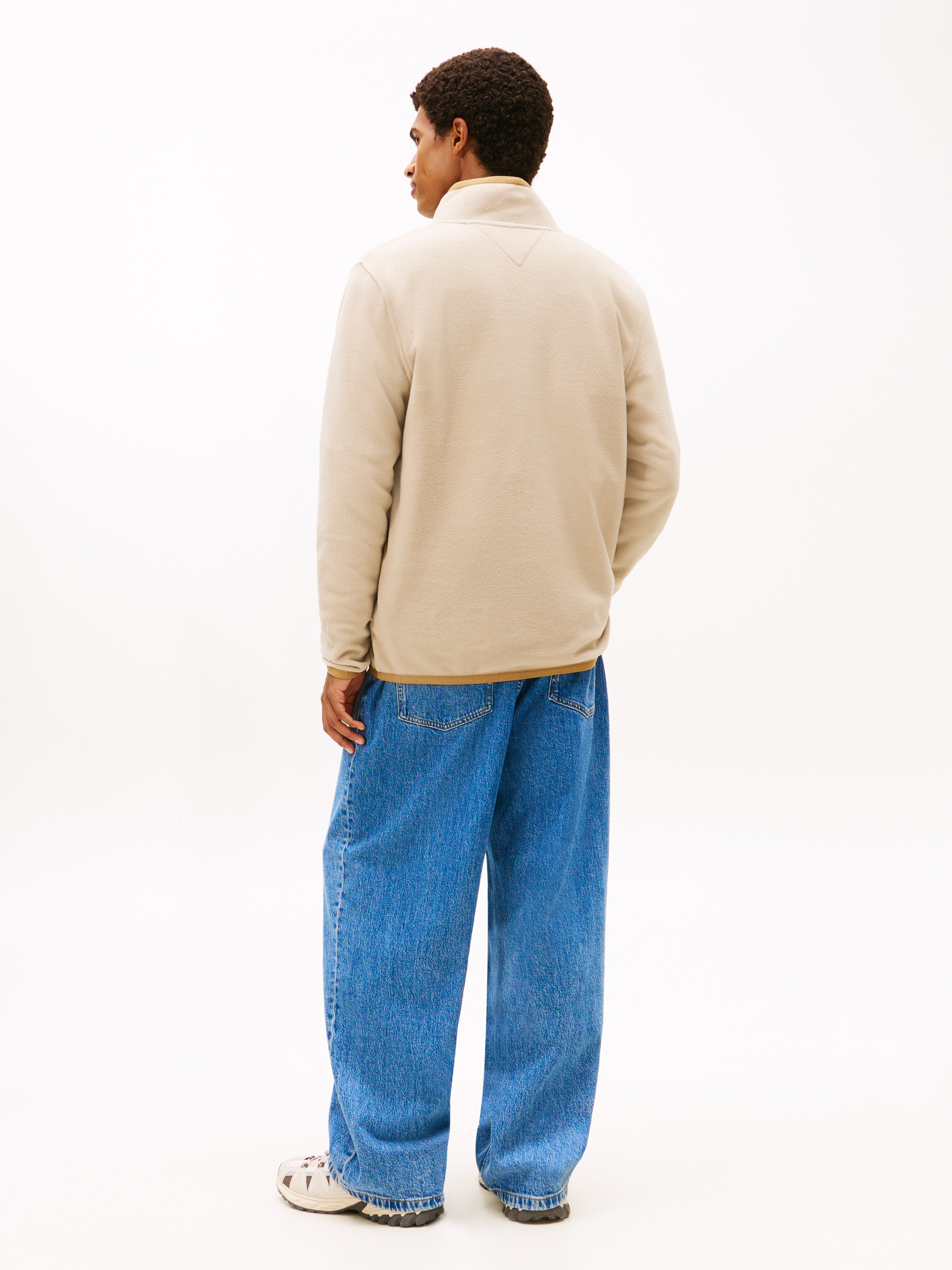 Tommy Jeans Fleecepullover »TJM FLAG POLAR FLEECE«, normale Passform, Troyer
