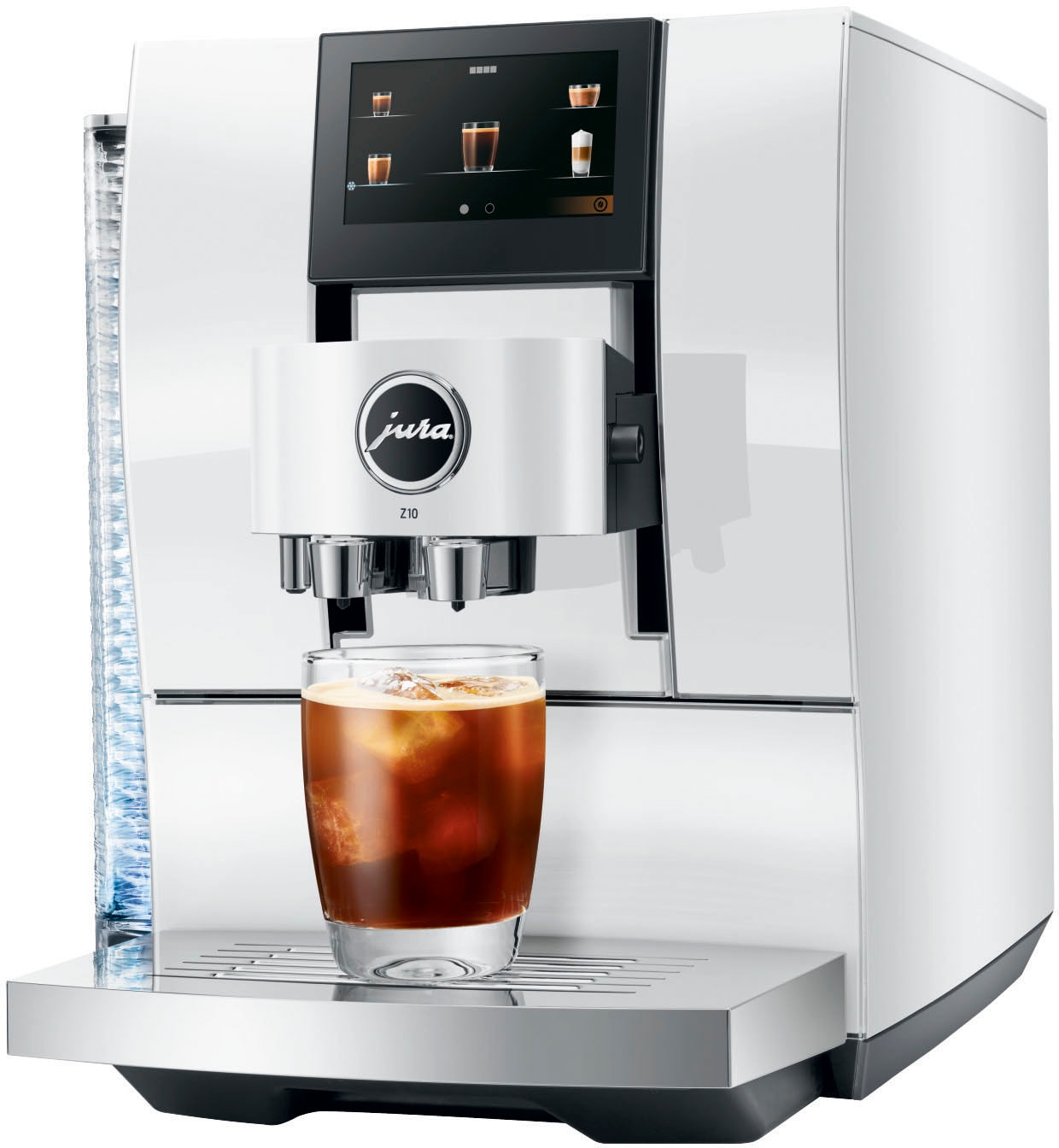 JURA Kaffeevollautomat »15410 Z10 Diamond White (EA)« 51 Spezialitäten, Touch, Light & Cold Brew