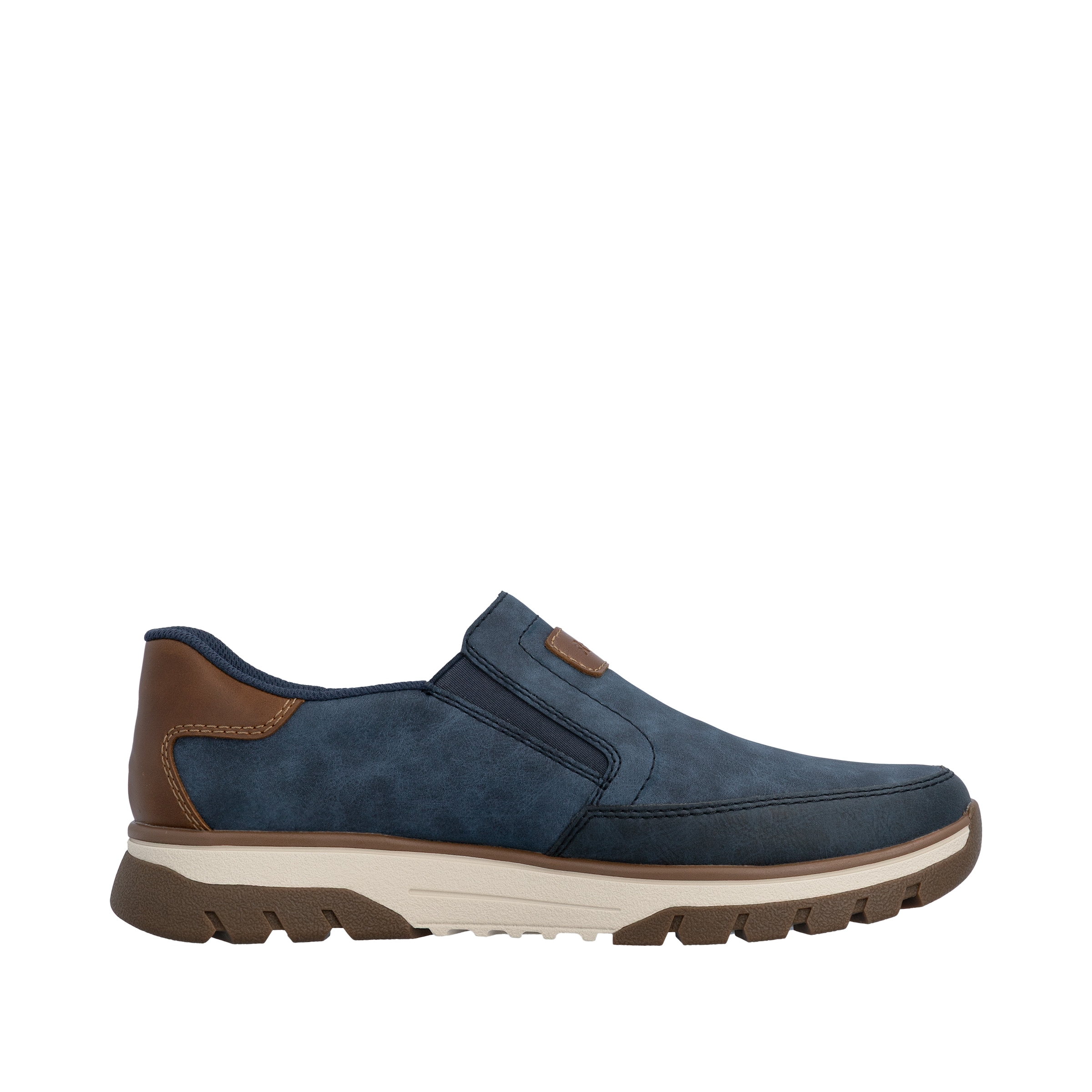 Rieker Slip-On Sneaker  Slipper, Halbschuh, Freizeitsneaker mit Kontrastbesatz