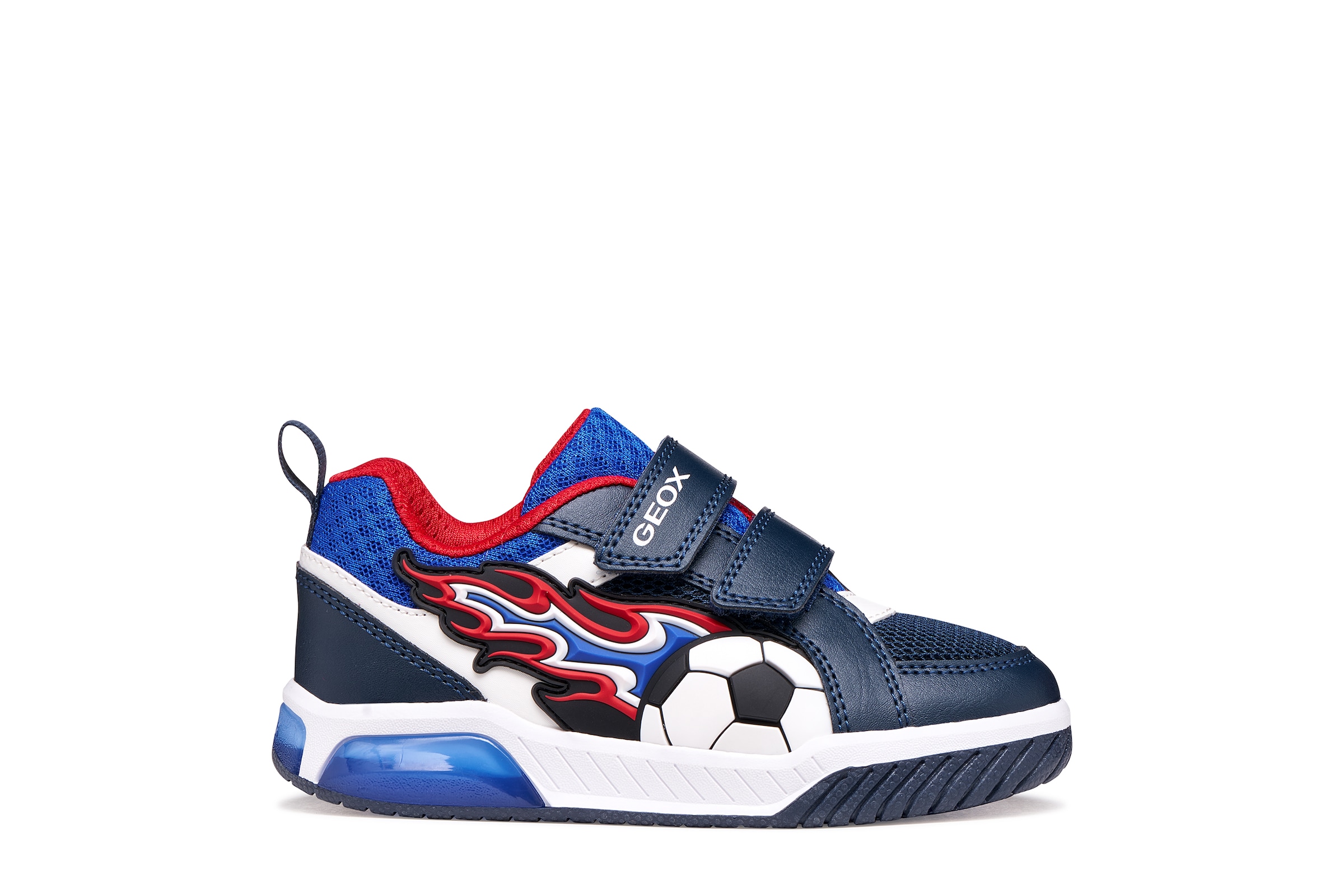 Geox Sneaker »J INEK BOY«  Klettschuh mit Blinkfunktion, Größenschablone zum Download