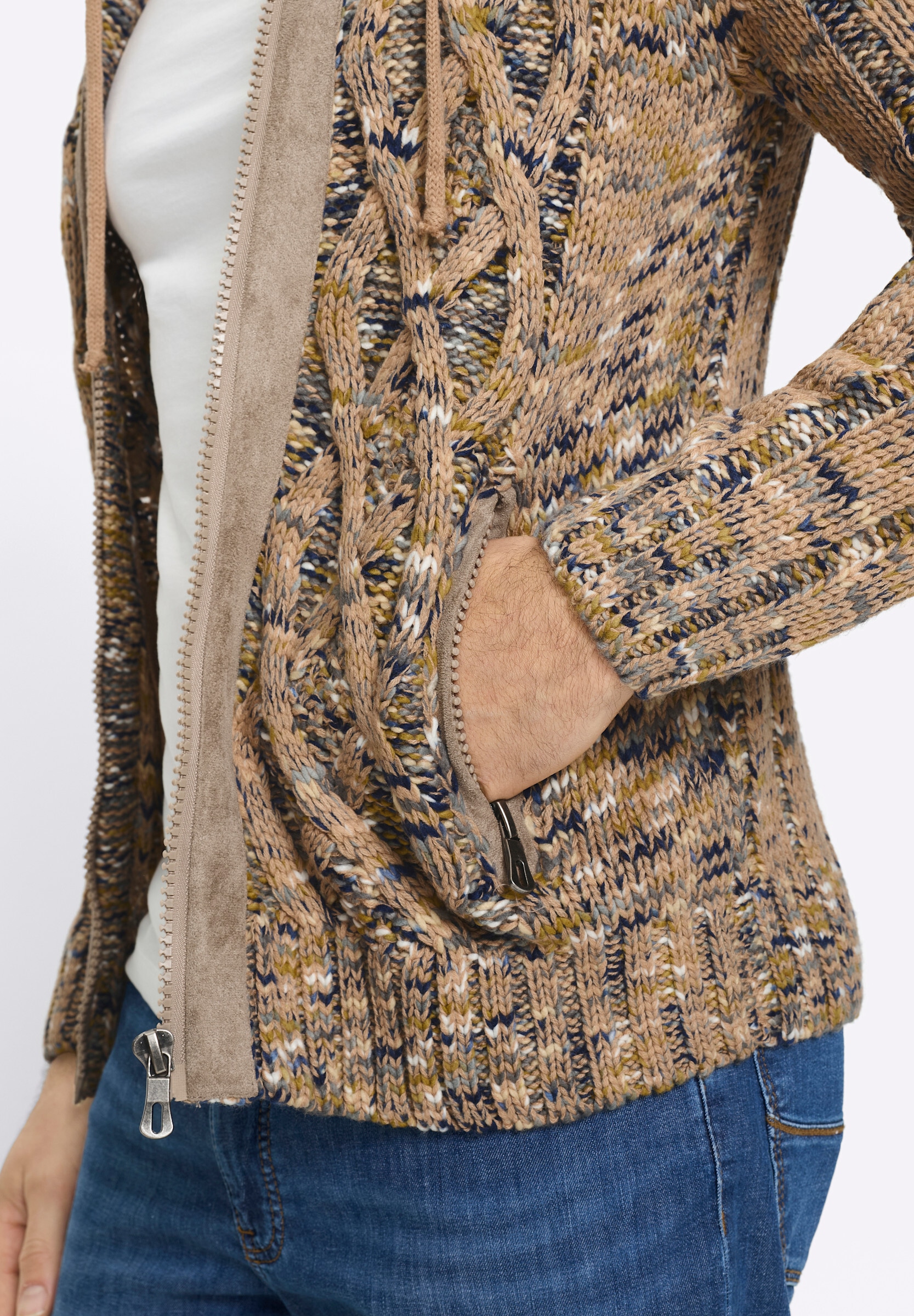 Witt Strickpullover »Strickjacke Strickjacke mit Strukturmuster«