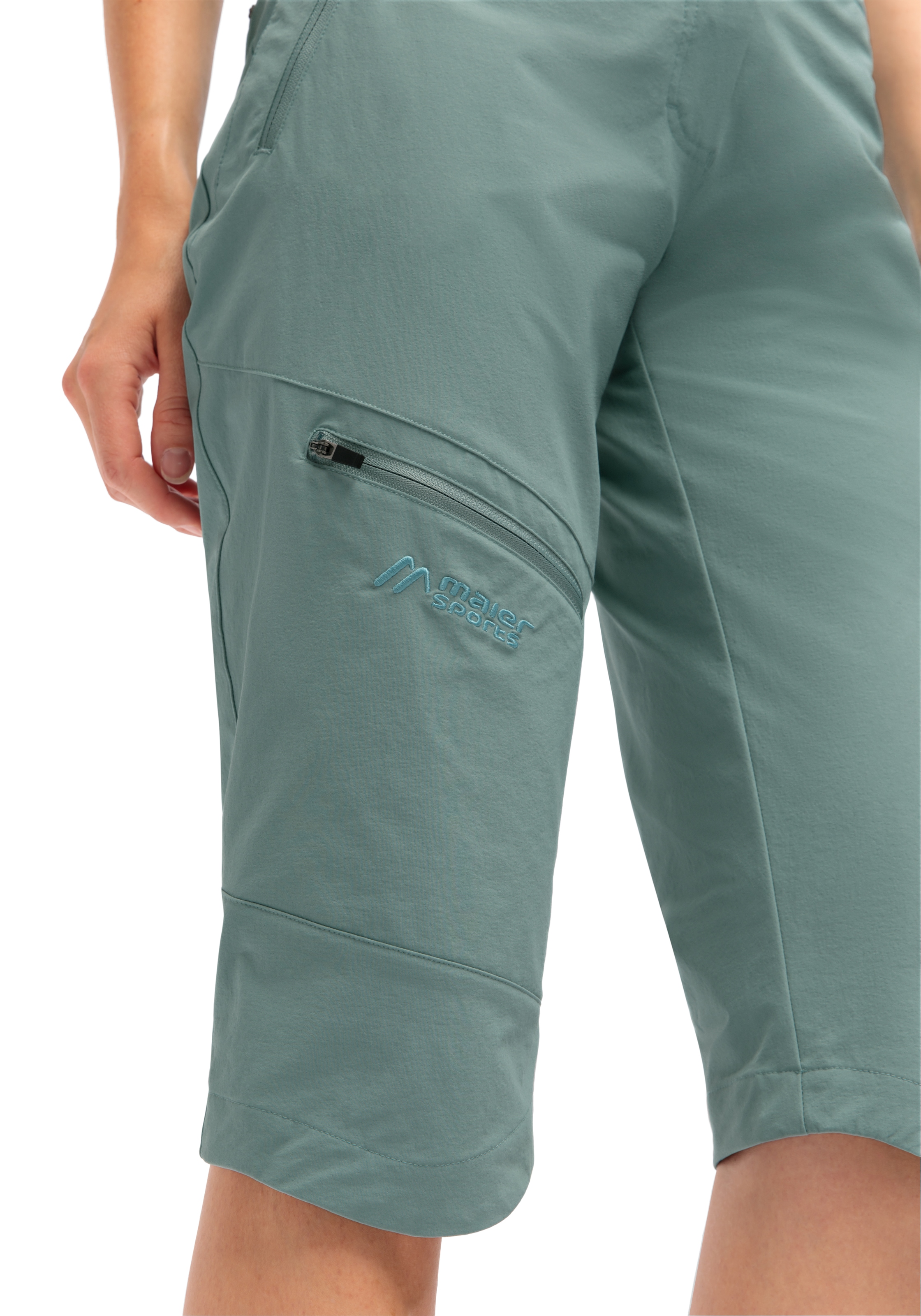 Maier Sports Outdoorhose »Inara slim Capri Vario«, Damen Wanderhose, elastische Funktionshose mit 4 Taschen, Slim Fit