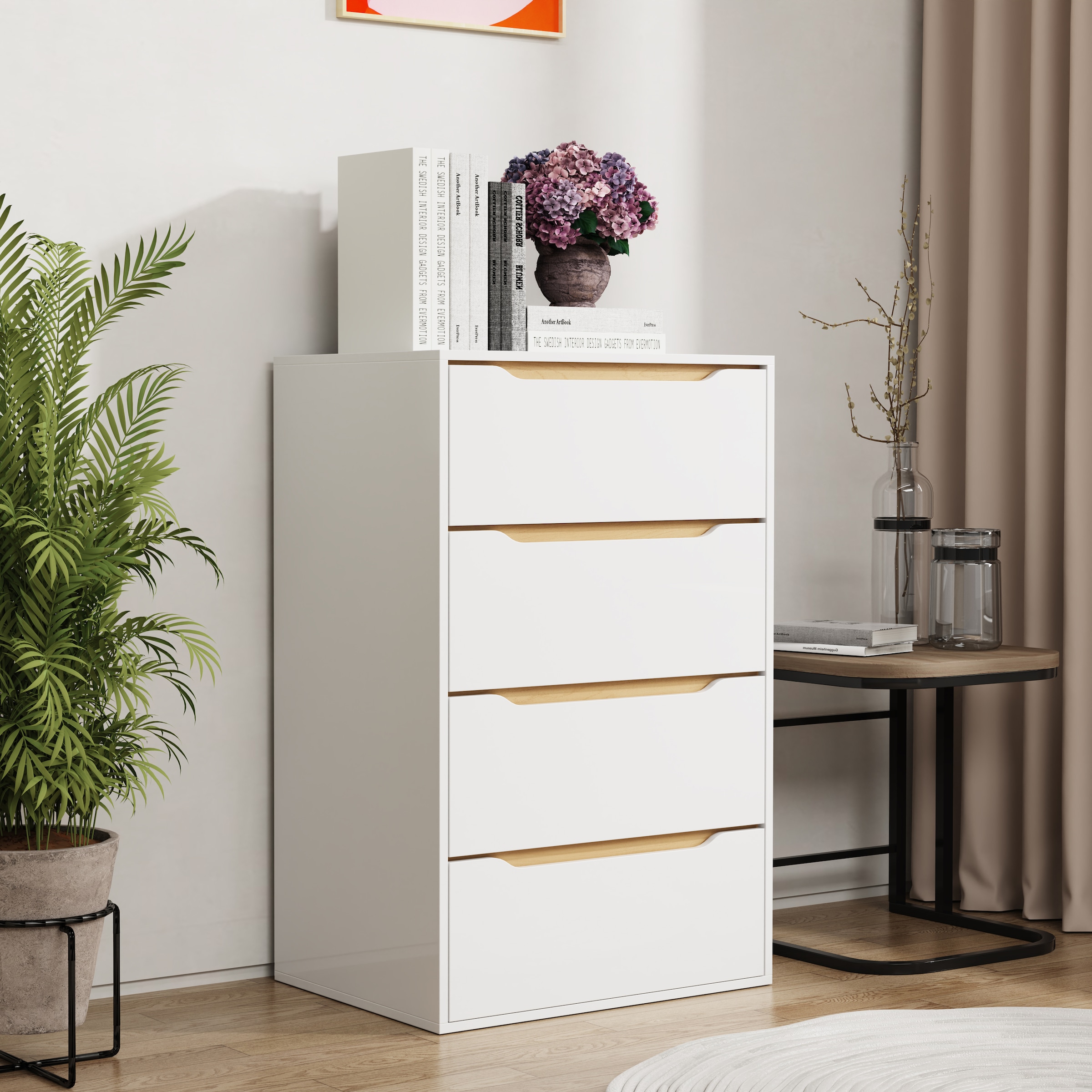 VCM Kommode »Sideboard Kommode Nachttisch Schublade Malira XL« 1 Stk. tlg.