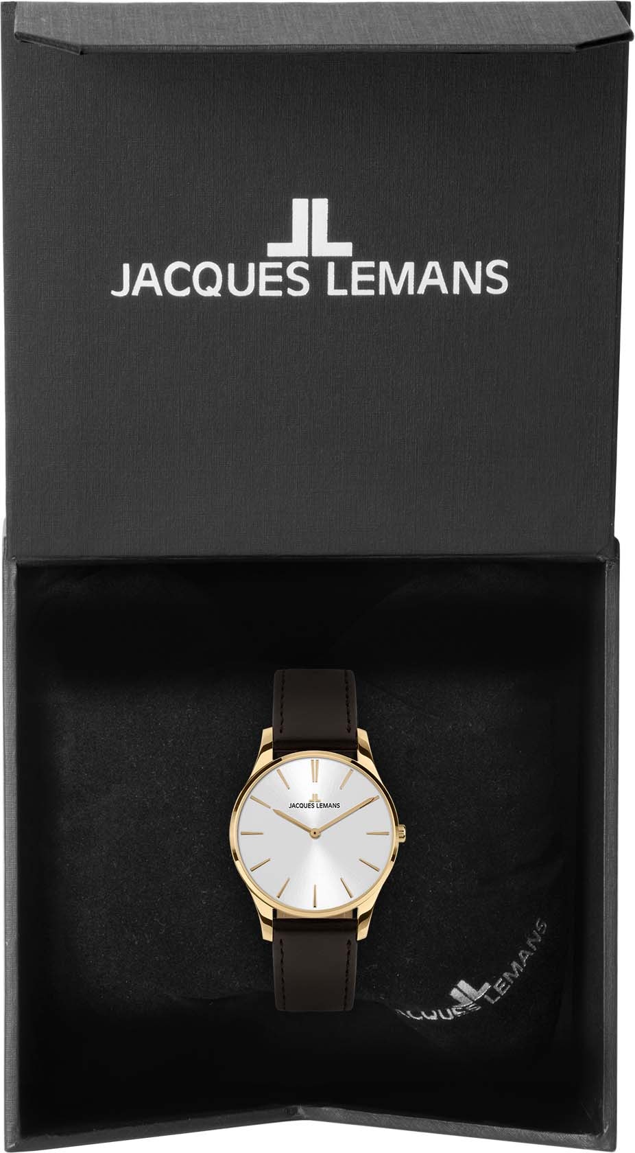 Jacques Lemans Quarzuhr »London, 1-2123F«, Armbanduhr, Damenuhr, gehärtetes Crystexglas