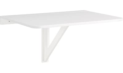 Klapptisch »Trend«, aus weiß lackiertem MDF Holz, platzsparend, Tischplattenstärke 1,8 cm