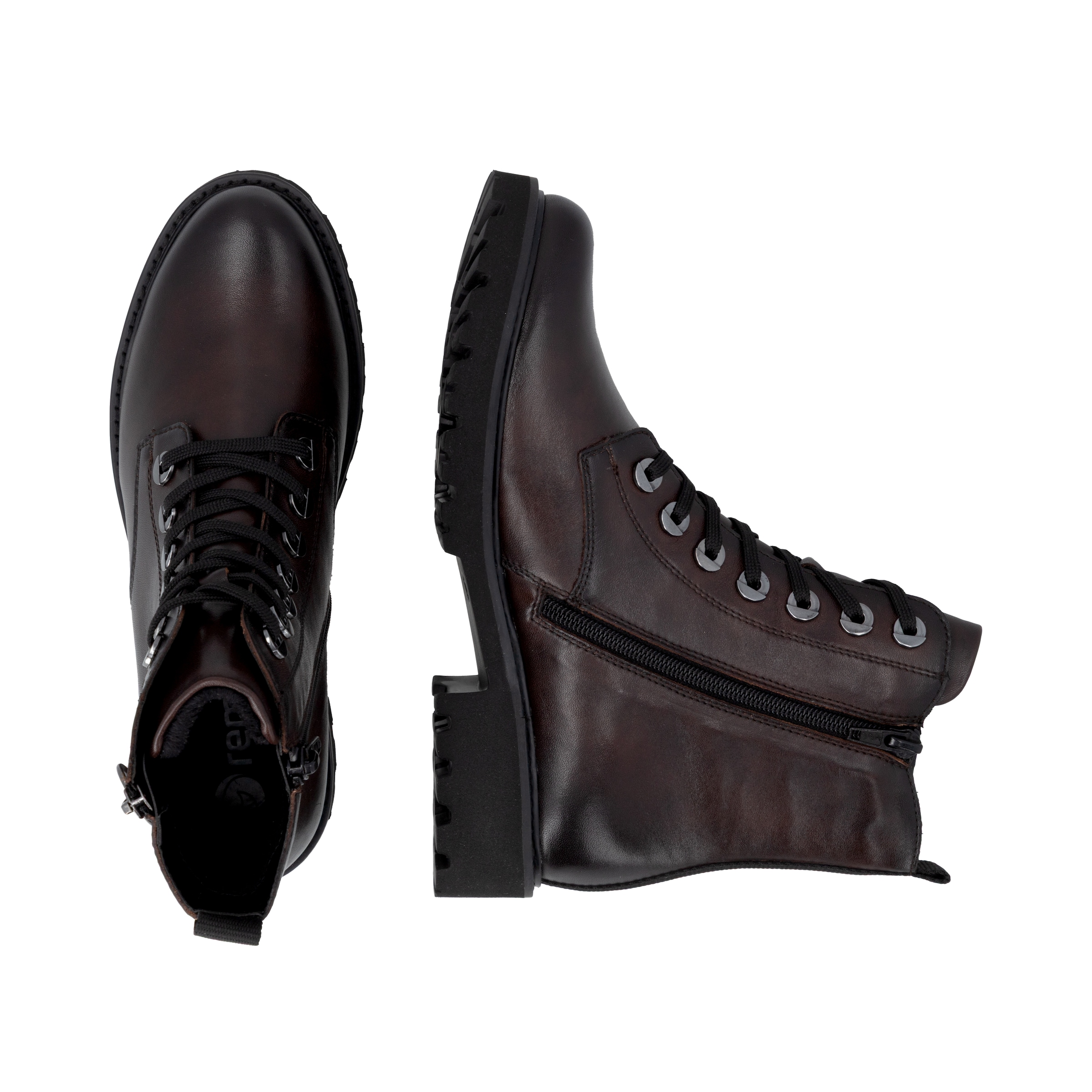 Remonte Schnürstiefelette  Blockabsatz, Stiefelette, Schnürboots, im modischen Used Look