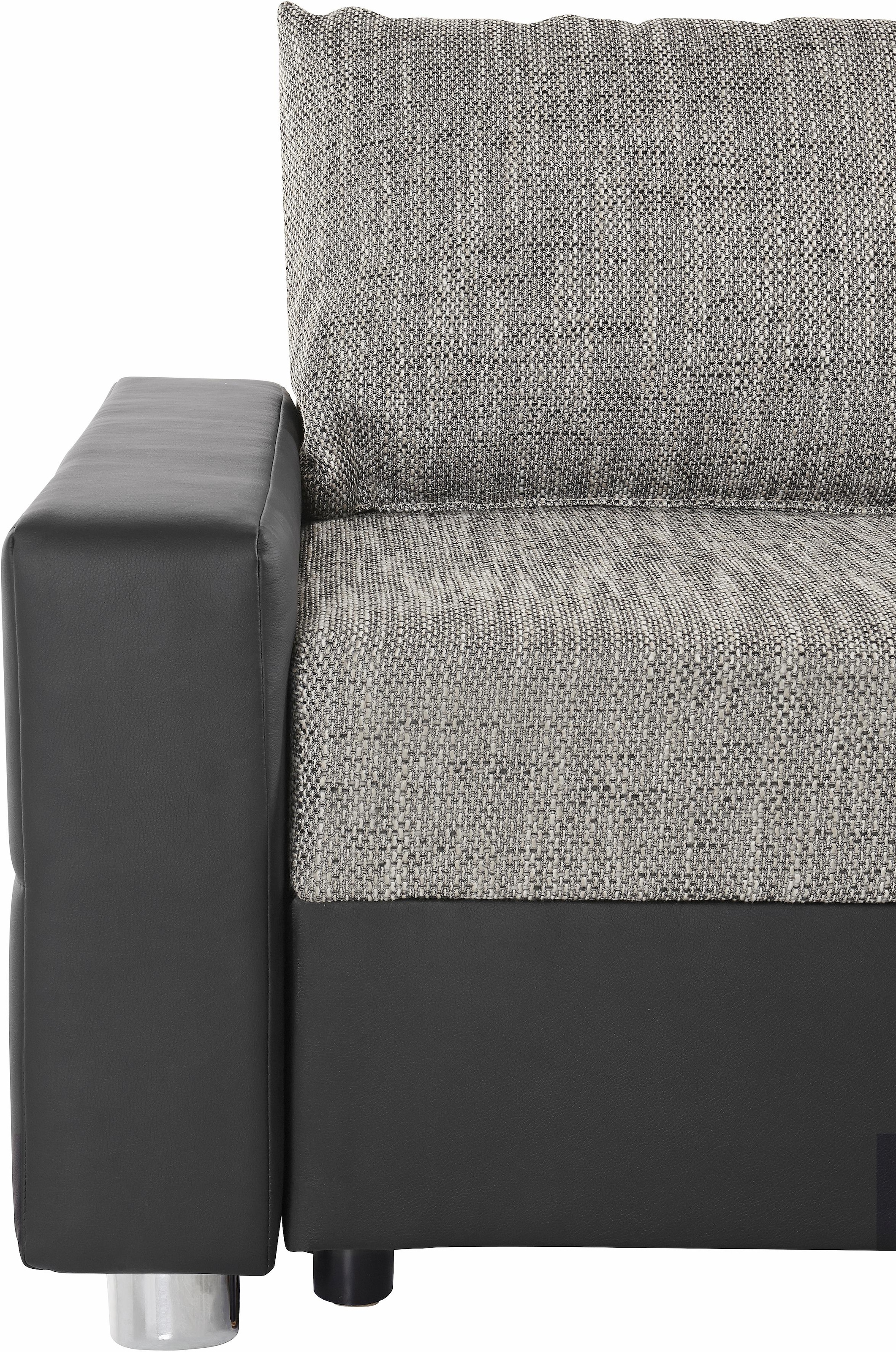 COLLECTION AB Ecksofa Parma, mit Bettfunktion, inkl. Zier- und Rückenkissen