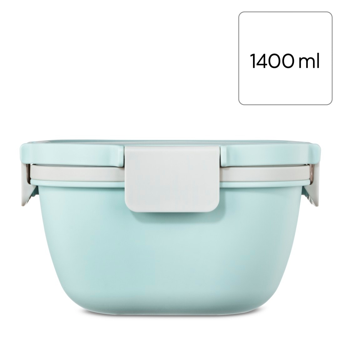 Xavax Salatbox »Salatbox To Go 1400 ml (3-teilige Salatschüssel)«, (4 tlg.), Inklusive Gabel, Dressingbehälter und ein Einsatz