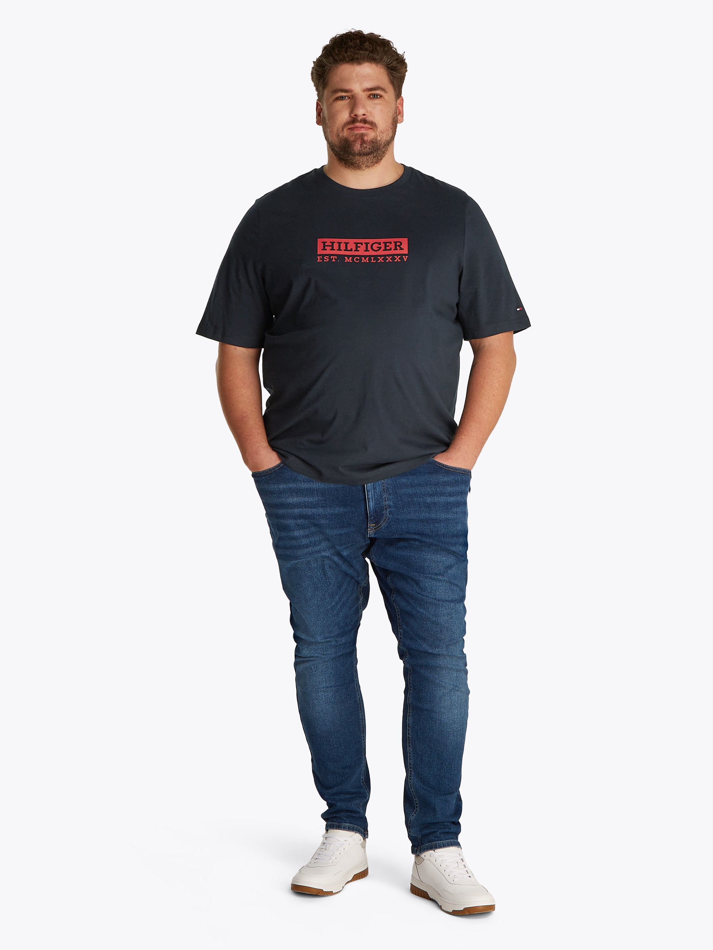 Tommy Hilfiger Big & Tall Kurzarmshirt »BT-COLOUR TO COLOR GRAPHIC TEE-B«, Große Größen