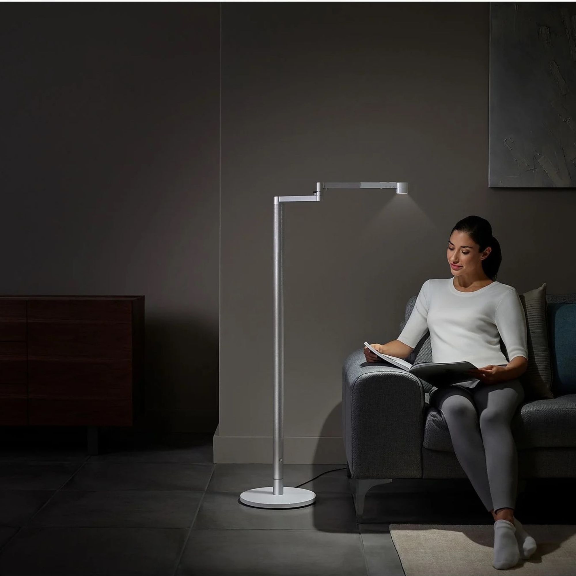 DYSON LED Stehlampe »Solarcycle Morph™, dimmbar, Weiß /Silber« LED-Board