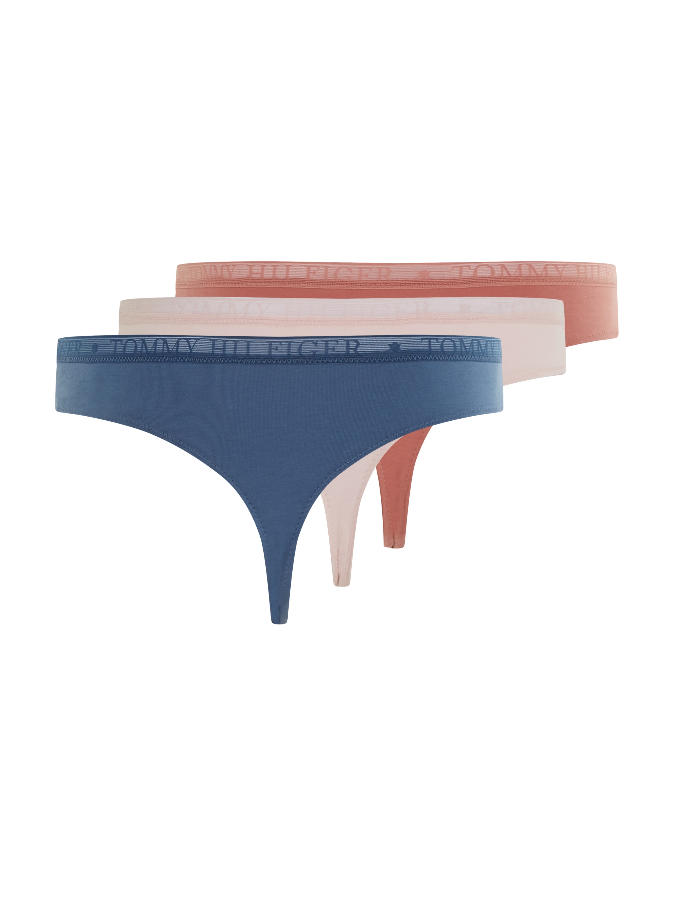 Tommy Hilfiger Underwear Slip »LACE 3P THONG (EXT SIZES)«, (Packung, 3er-Pack), mit Tommy Hilfiger Logobund