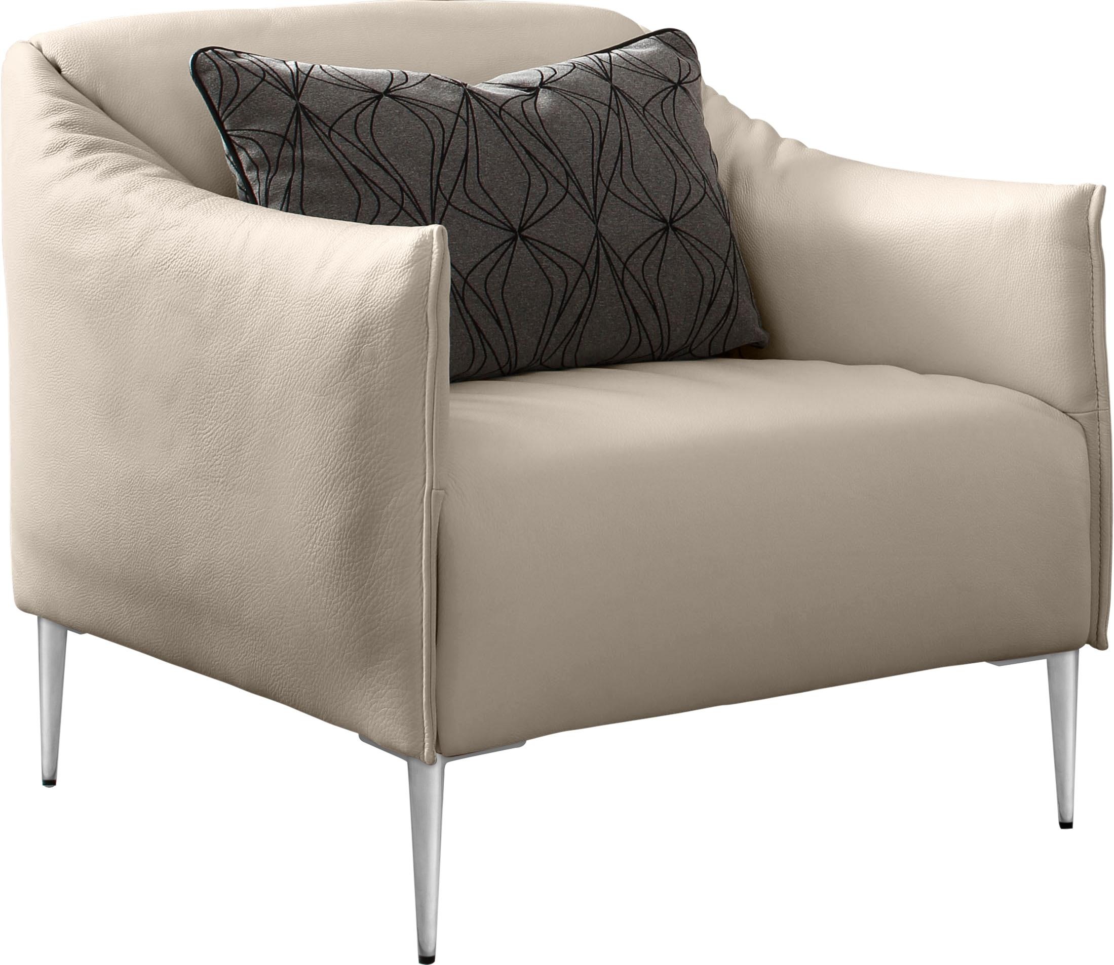 W.SCHILLIG Cocktailsessel »sally«, mit Metallfüßen in Chrom glänzend