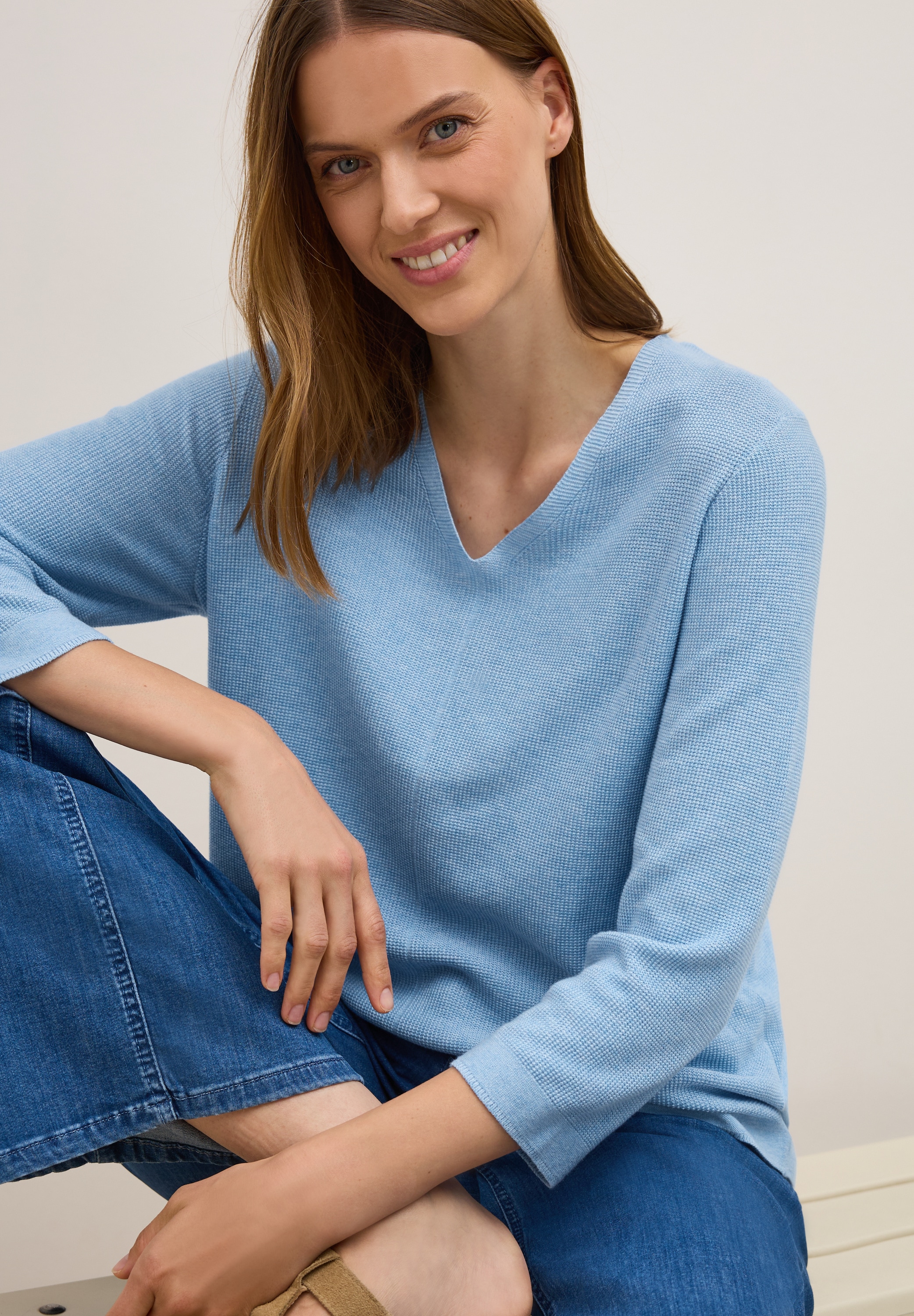 Cecil Strickpullover mit V-Ausschnitt