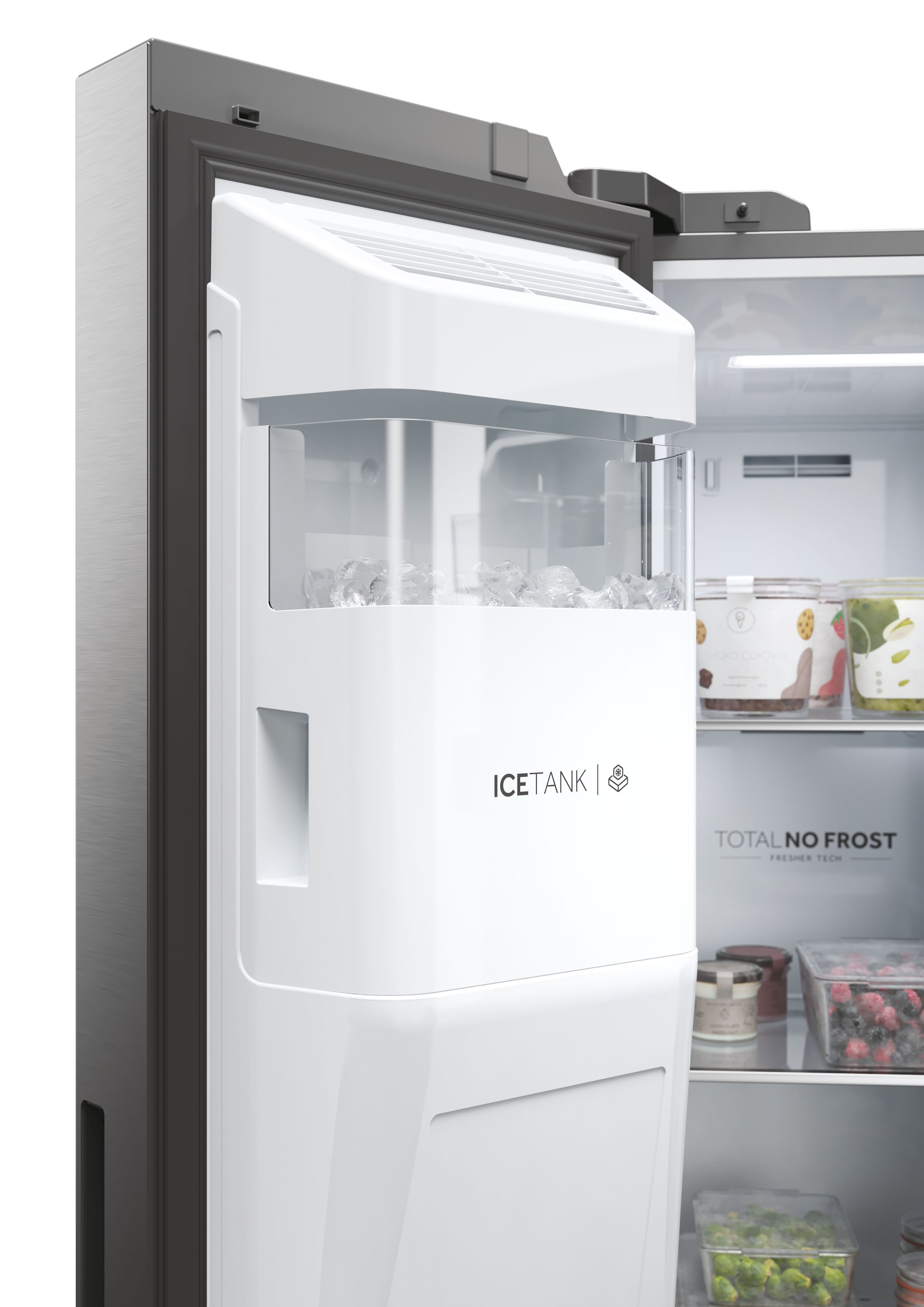 Haier Side-by-Side SBS SERIES 7 »HSW79F18CIMM«, Smart Home: Optionale Steuerung per App und Wi-Fi